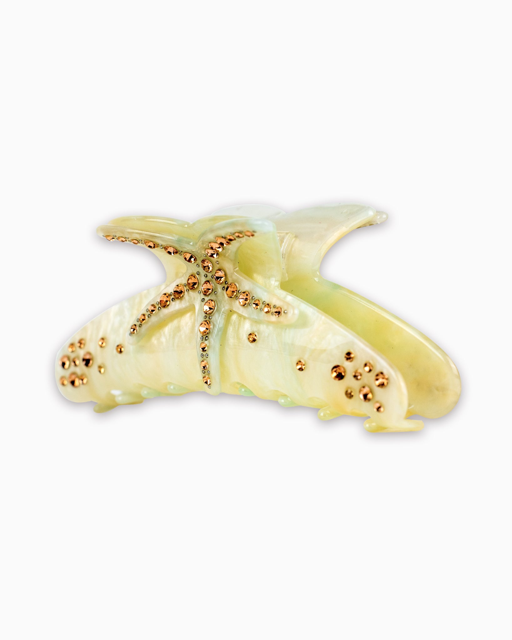 Beach Starfish Pearl Hair Claw Clip-6