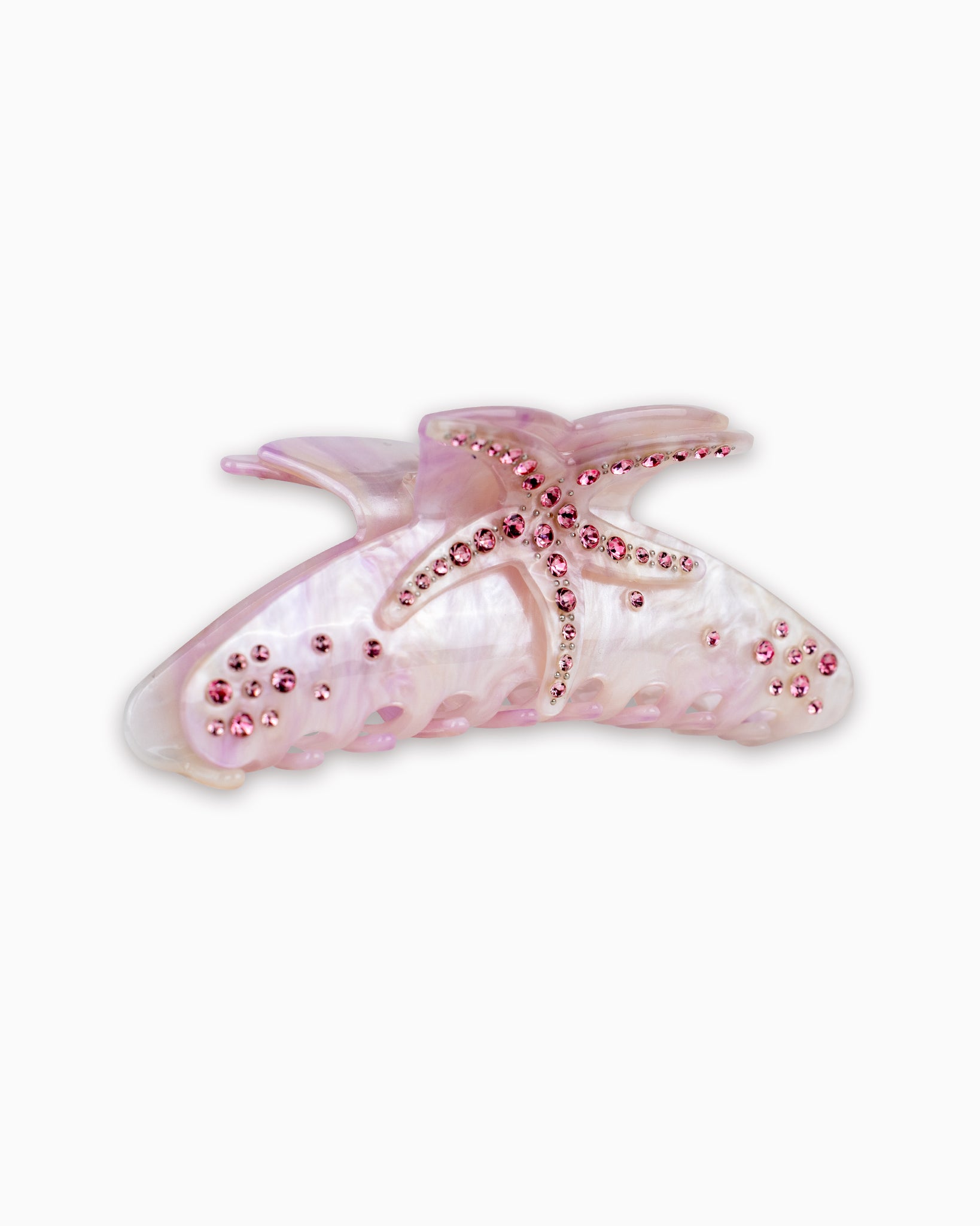 Beach Starfish Pearl Hair Claw Clip-4