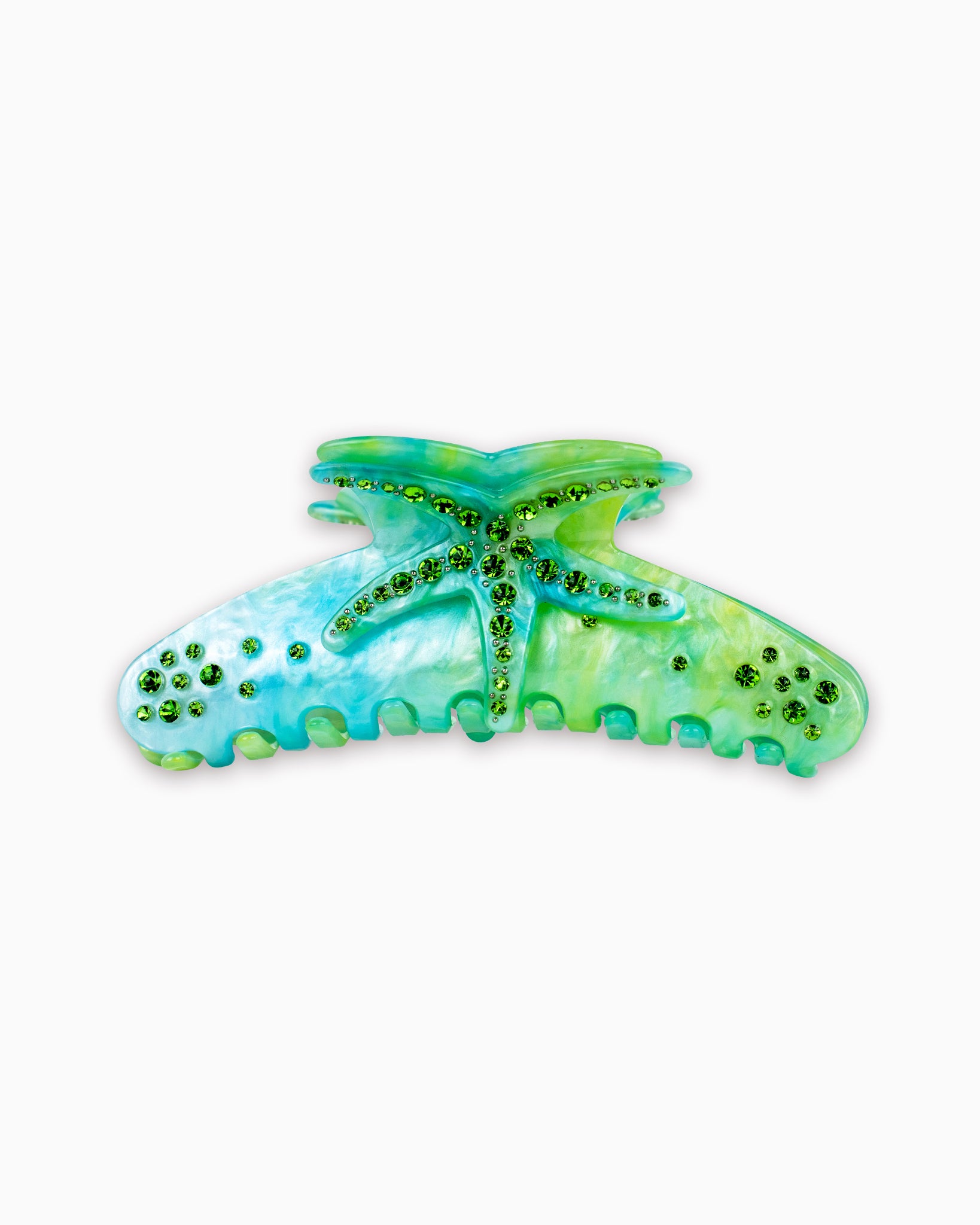 Beach Starfish Pearl Hair Claw Clip-5