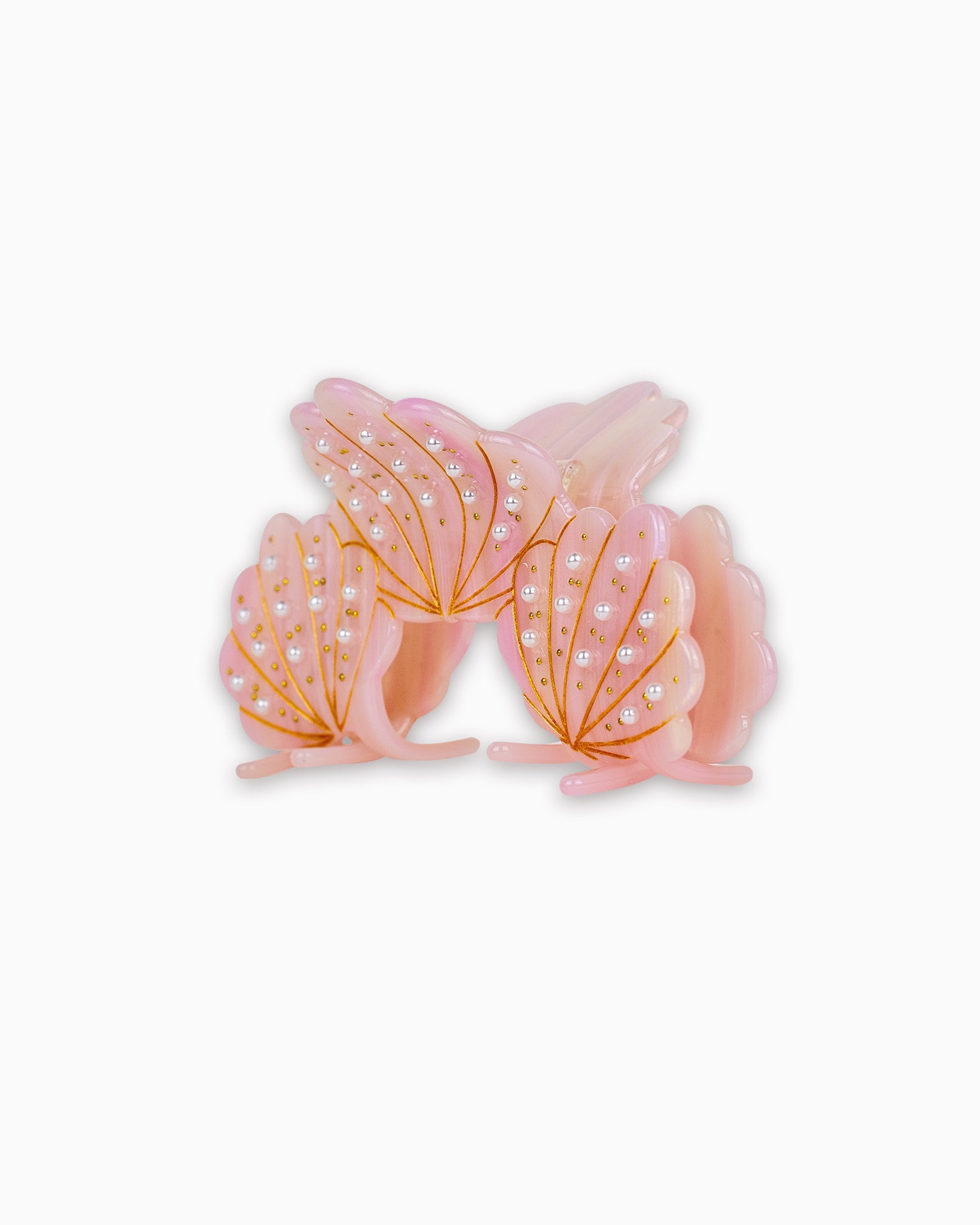 Beach Pearl Seashell Hair Claw Clip-6