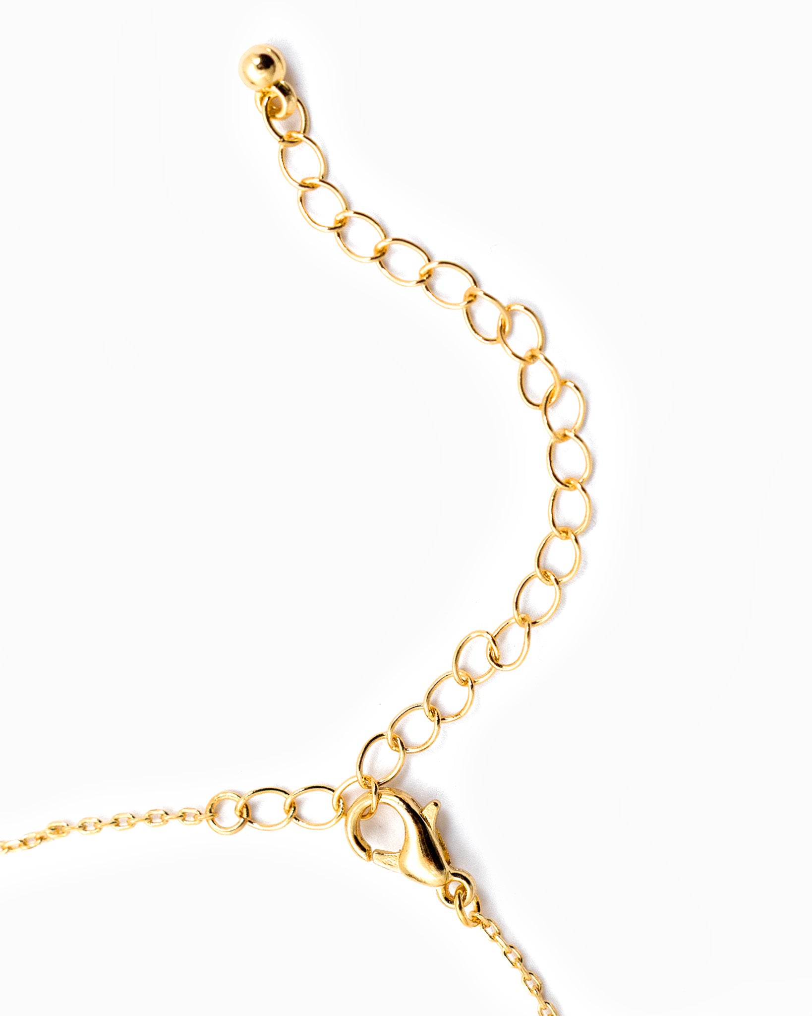 Tiny Puffy Heart Five Station Necklace