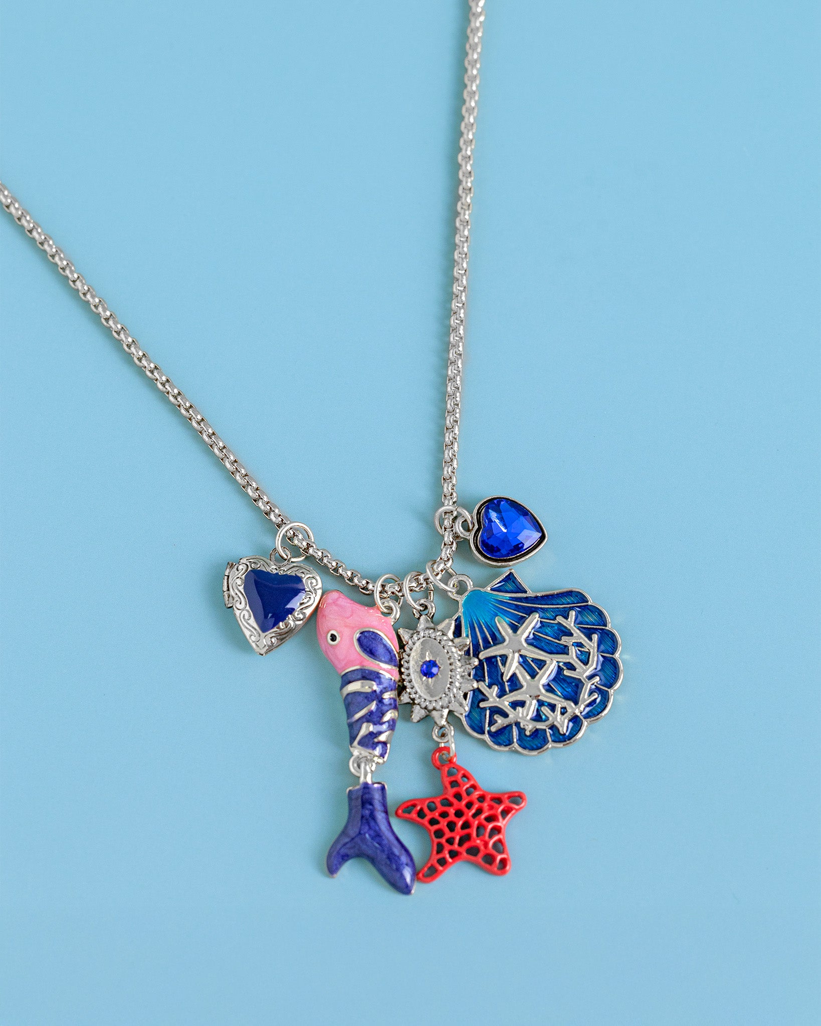Siren's Antique Jewelbox Nautical Charm Necklace