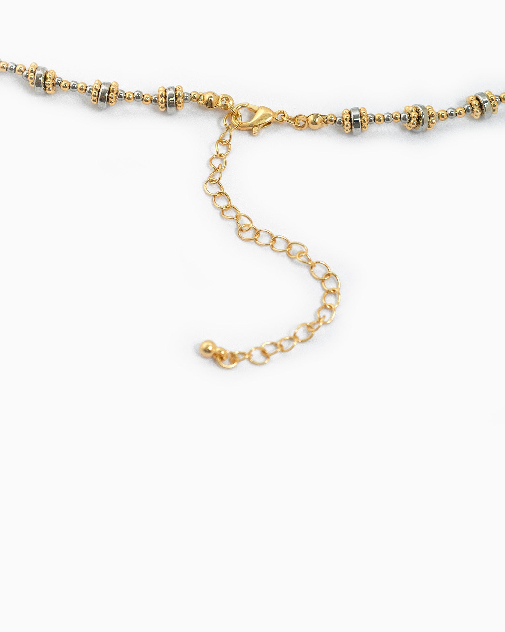 Two-Tone Rondelle Beaded Necklace