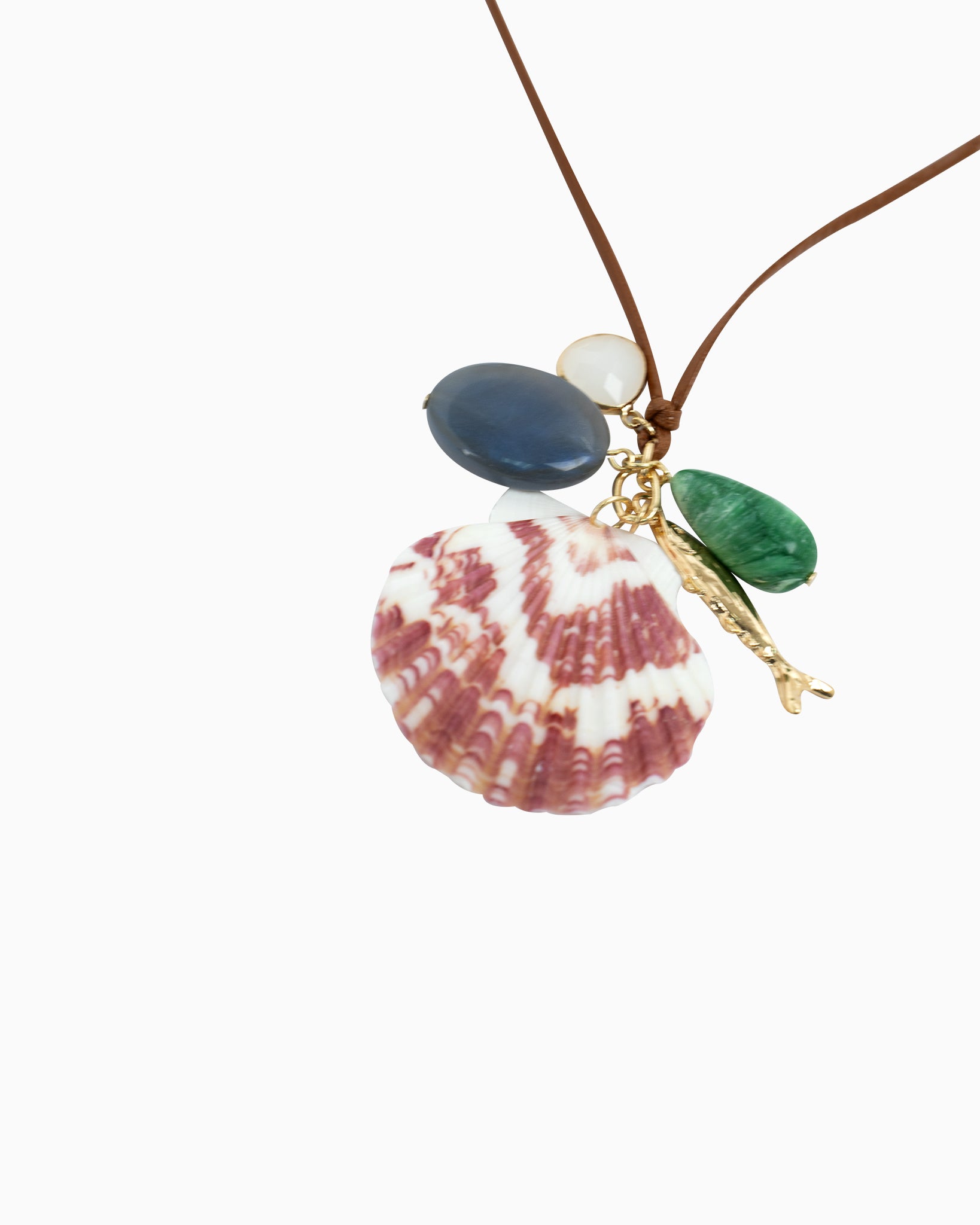 Sea Life Ocean Candy Mix Charm Cord Necklace