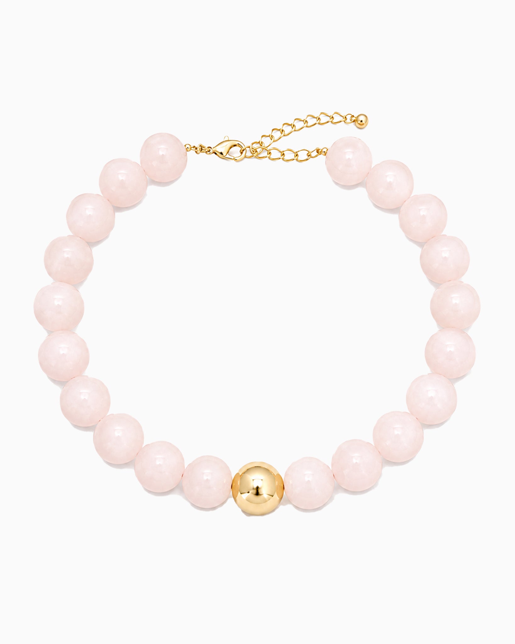Pastel Marble Statement necklace - Pink