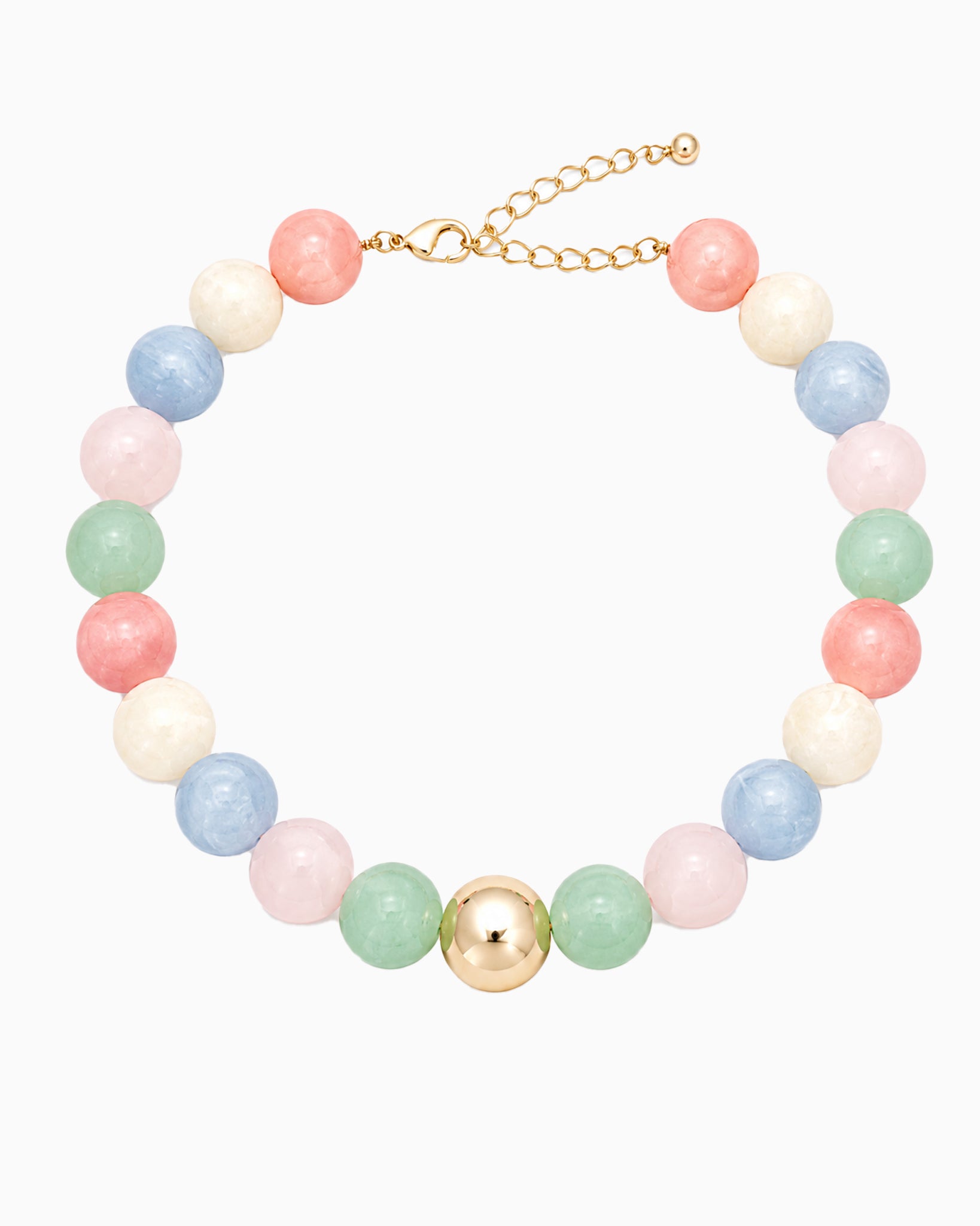 Pastel Marble Statement necklace - Multi