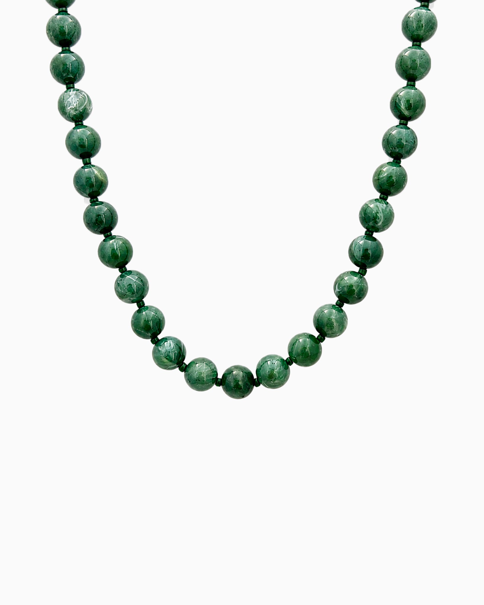 Autumn Marbled Bead Necklace-6