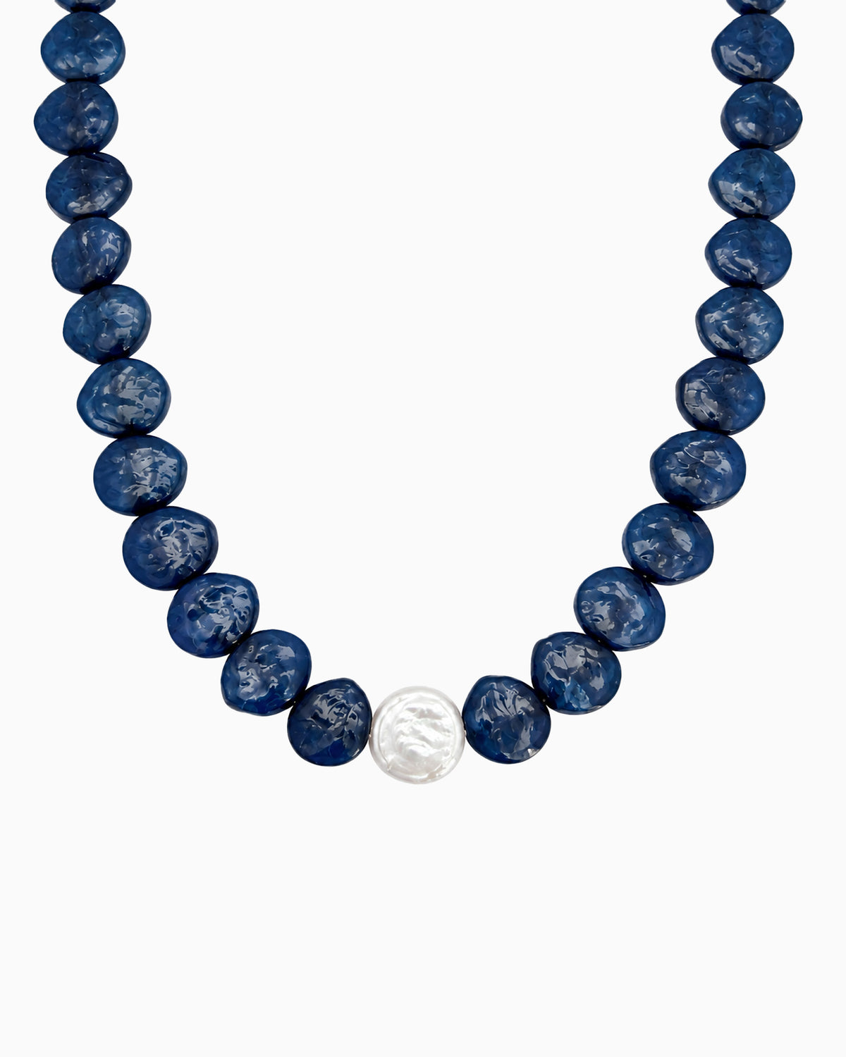 Organic Color Bead Freshwater Pearl Necklace-6