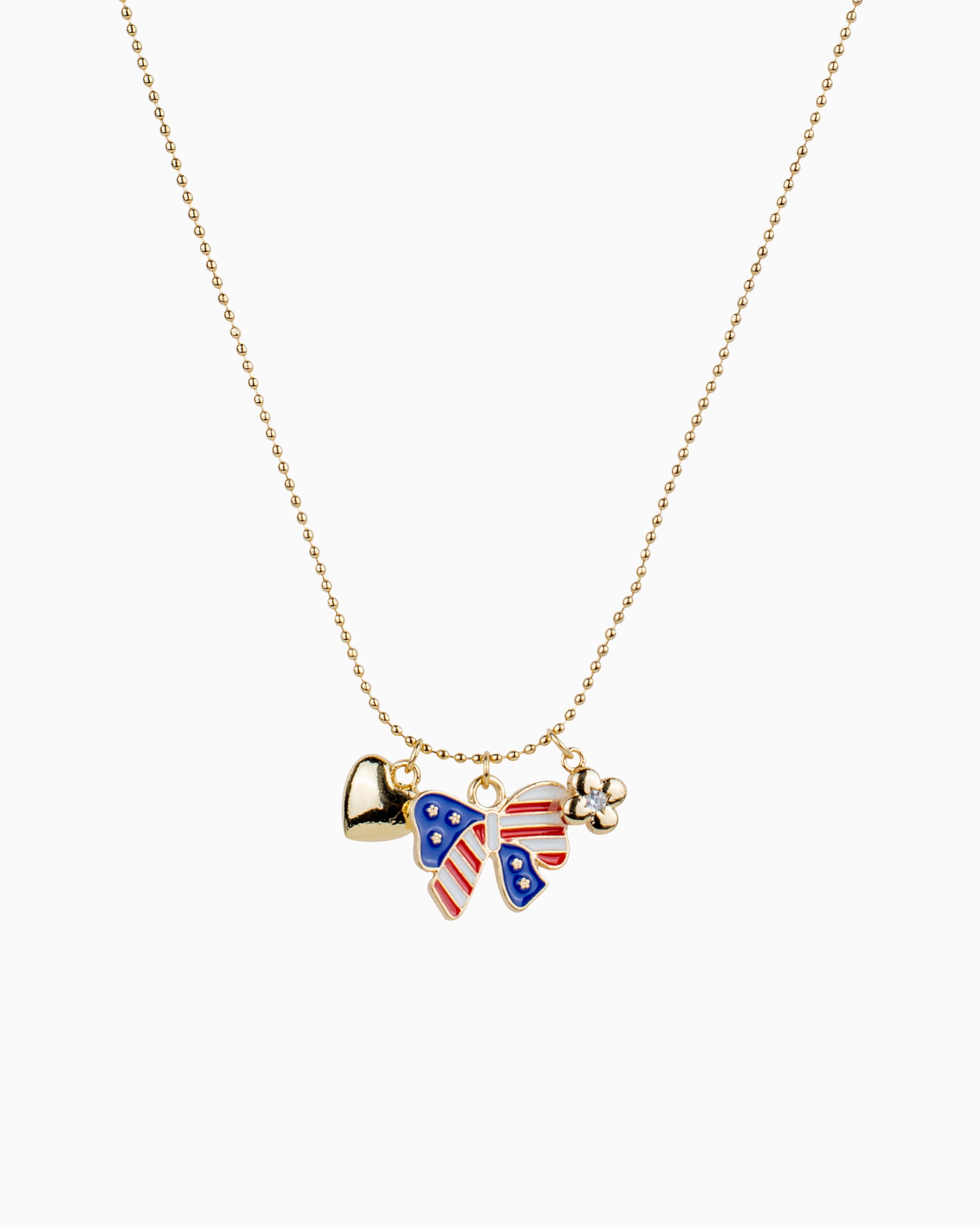 Patriotic Americana Multi Charm Necklace
