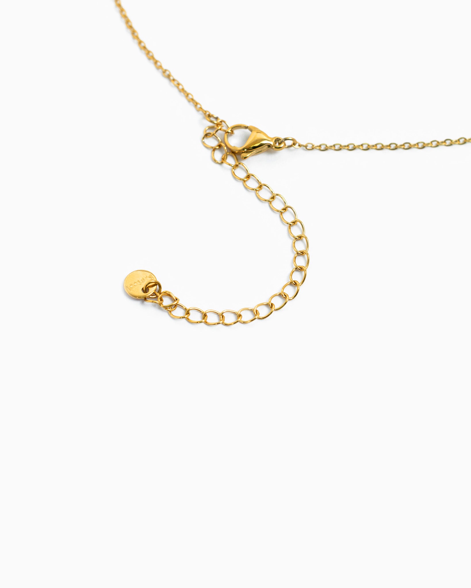 Stainless Interlocked Ring Chain Necklace-3