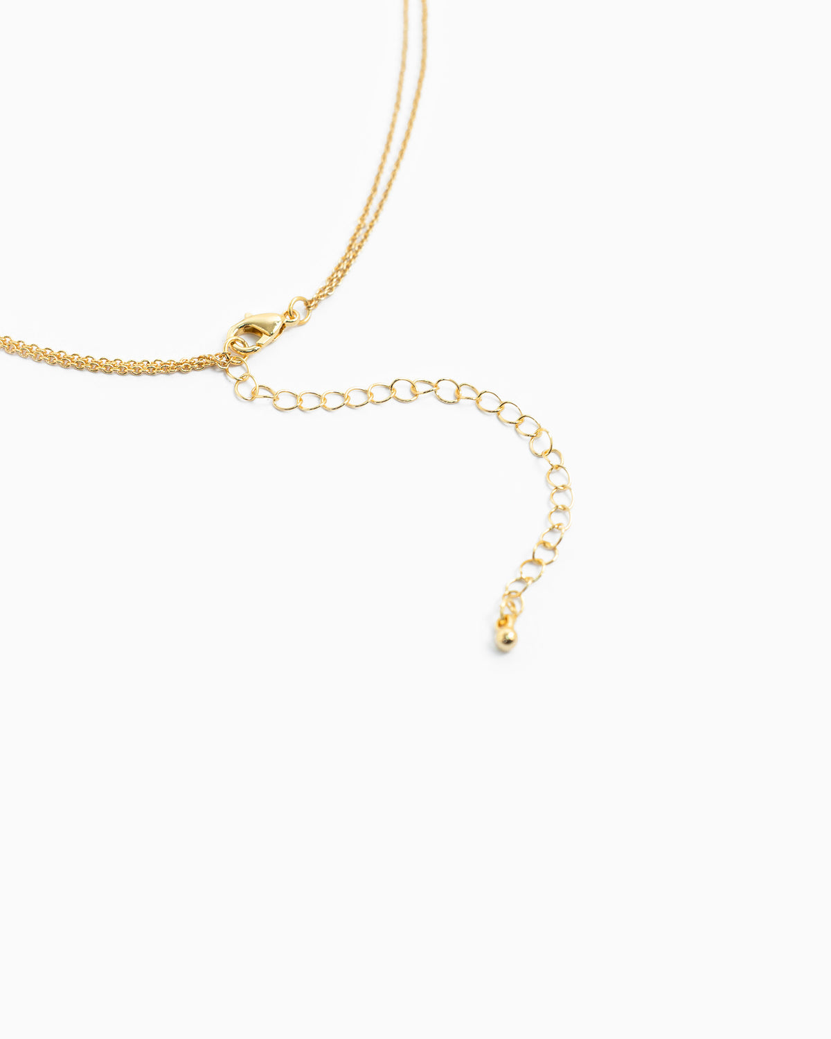 Layered Teardrop Semi Precious Stone Necklace-4
