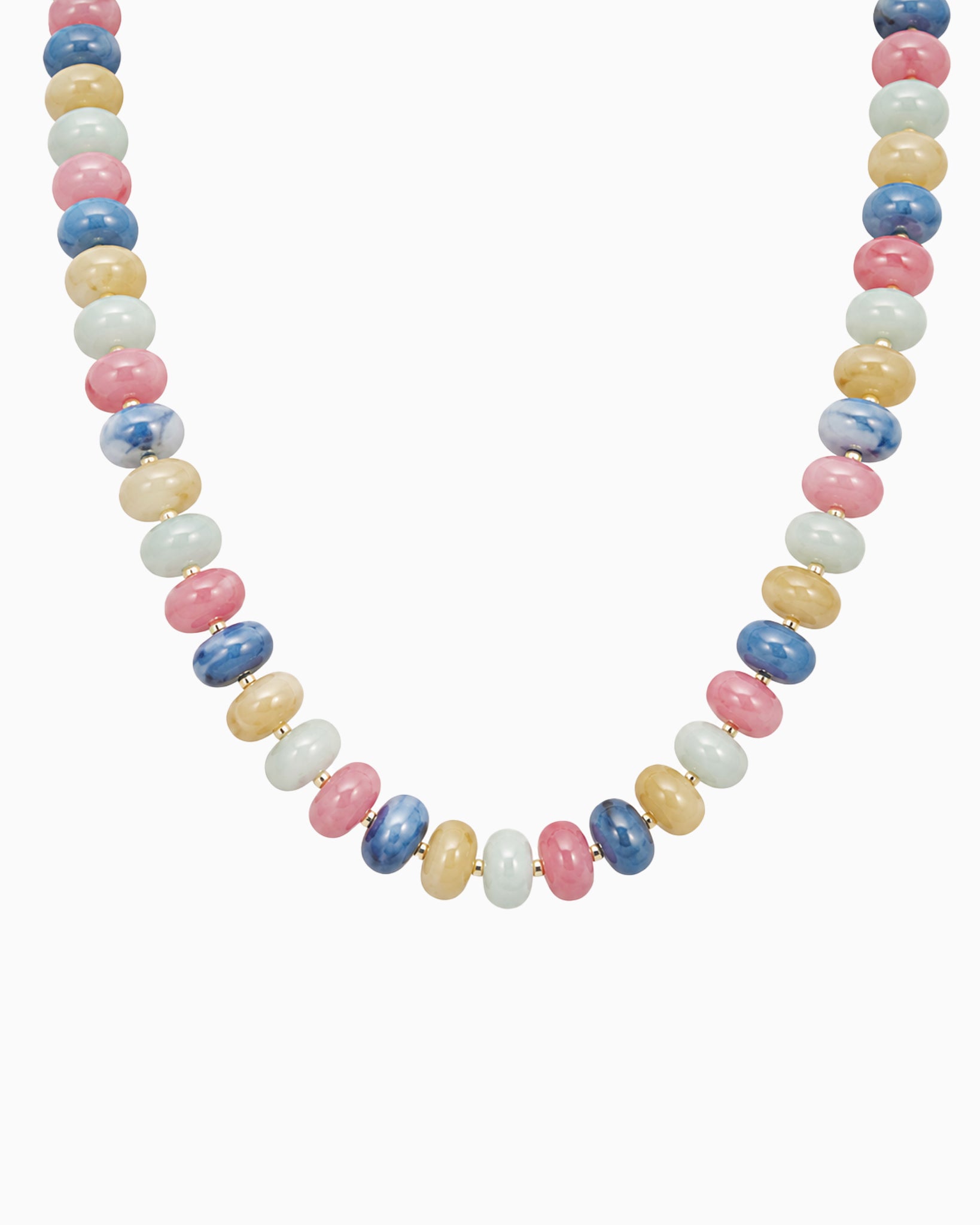 Summer Marble Seed Necklace-6
