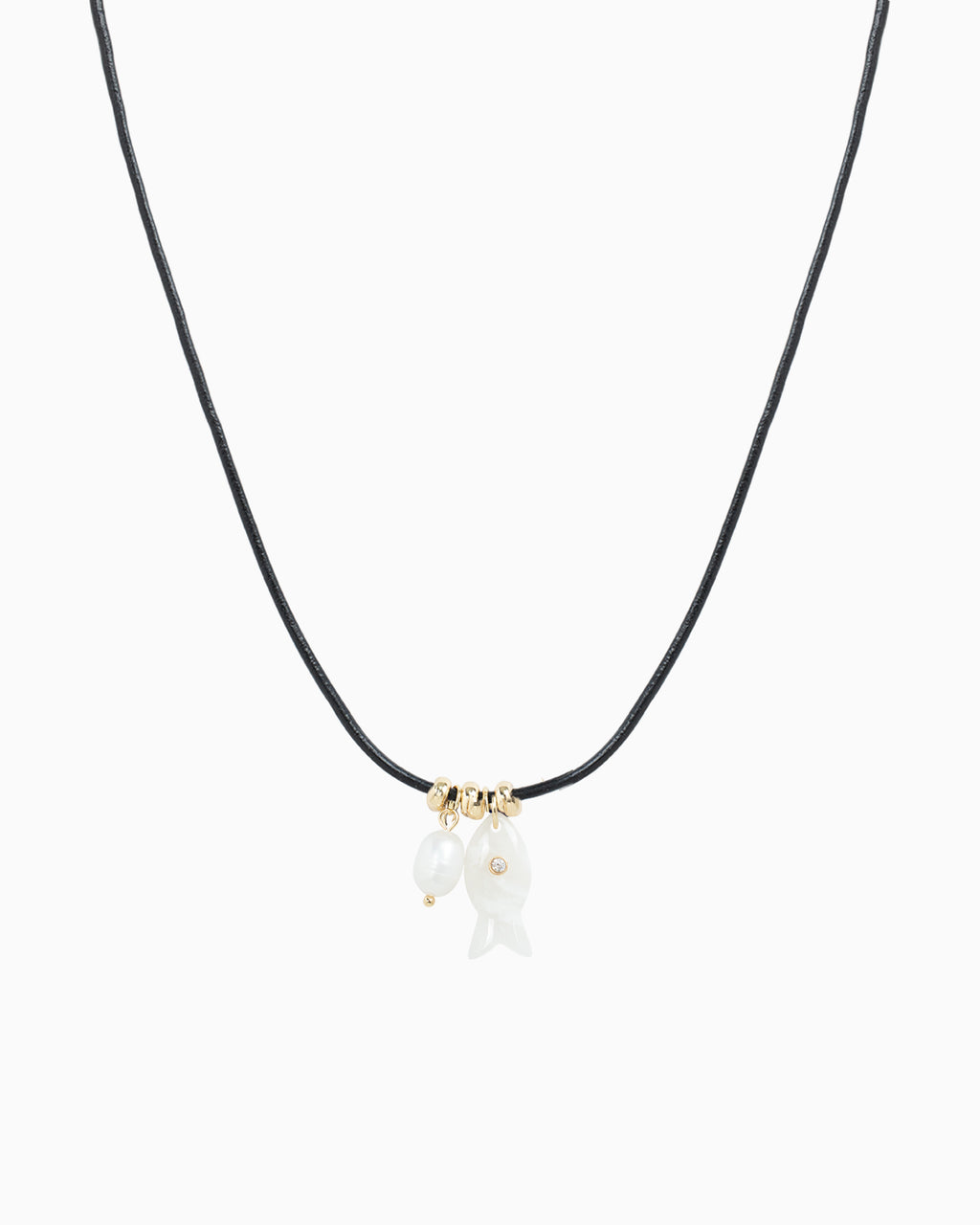 Sea Life Drift Fish Leather Necklace