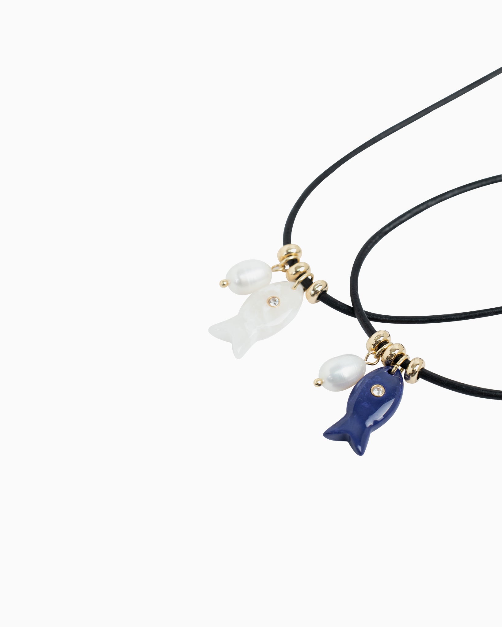 Sea Life Drift Fish Leather Necklace