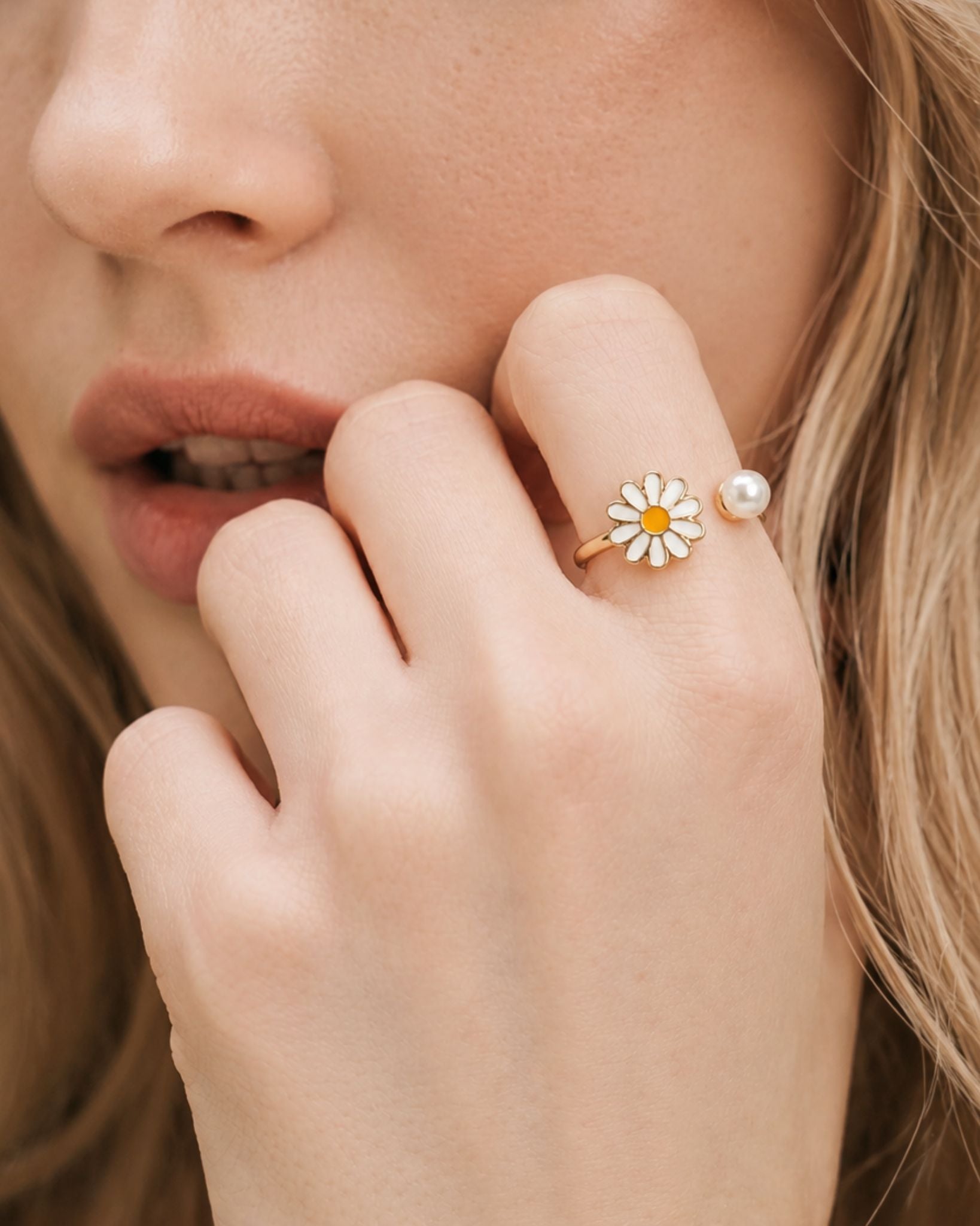 Anti Anxiety Fidget Daisy Adjustable Ring-3