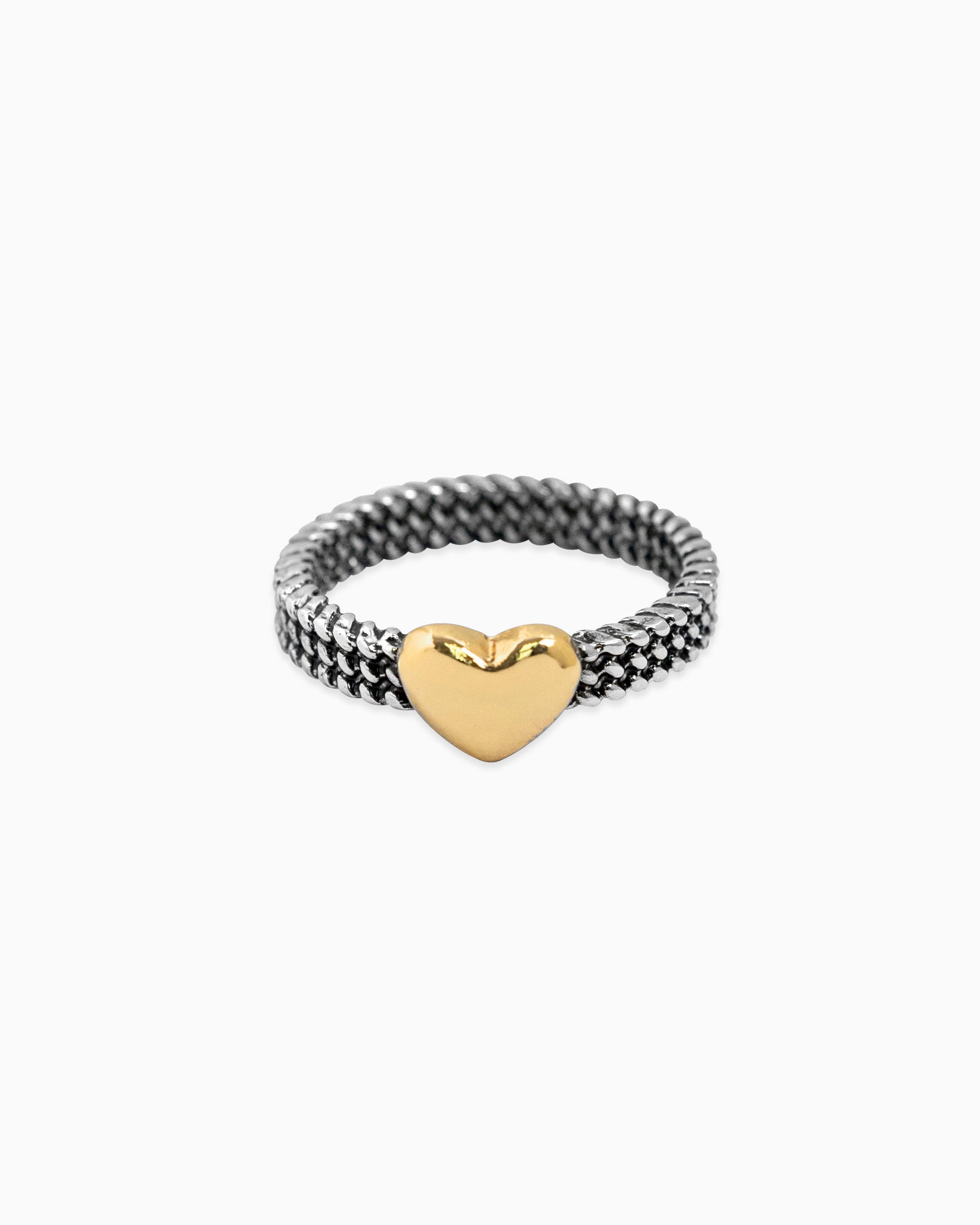 Puff Heart Rope Multi Ring