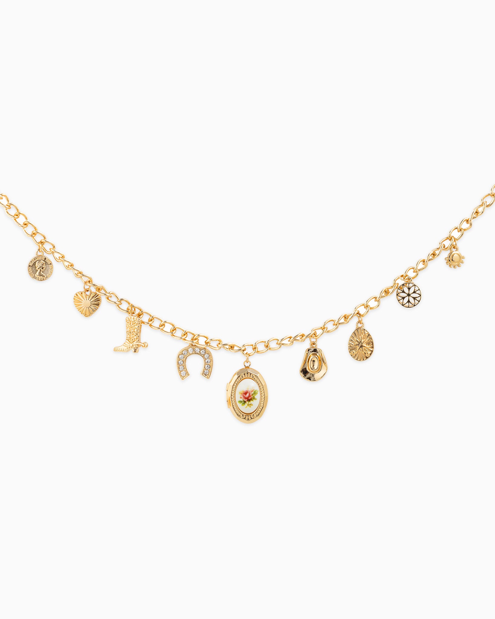 Western Locket Ceramic Bag Chain