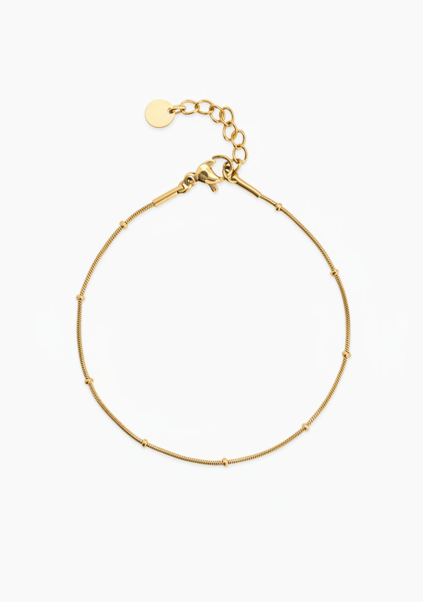 Stainless Ball Snake Chain Bracelet