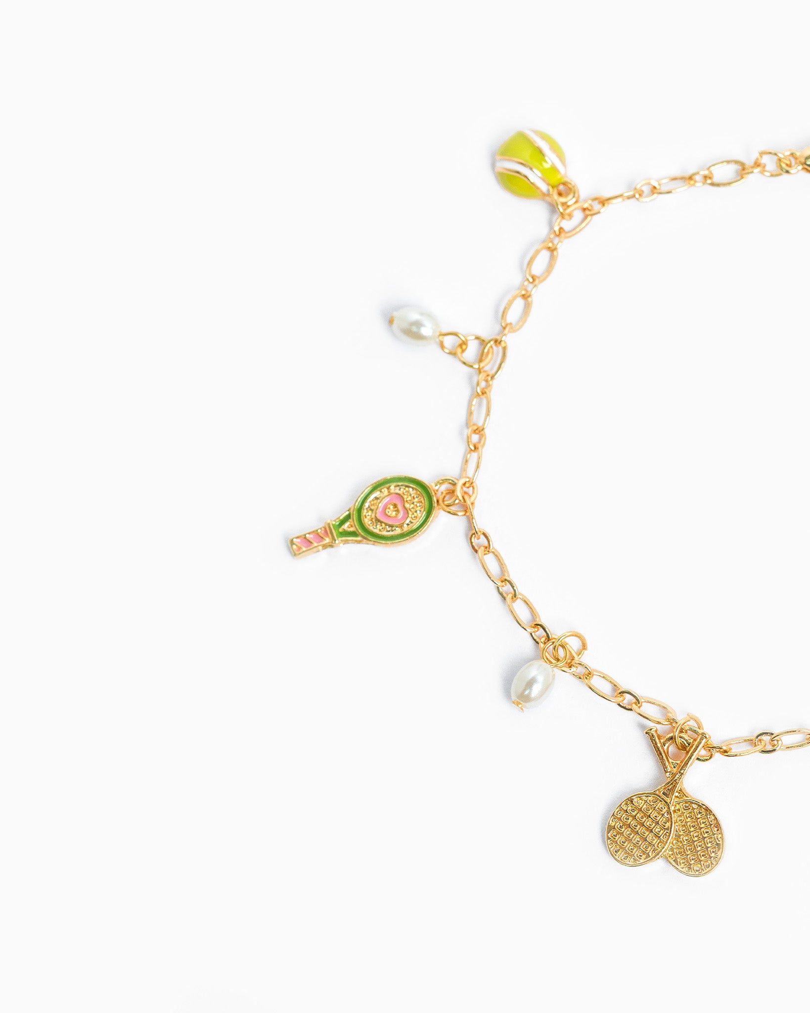 Gameday Tennis Court Color Charm Bracelet