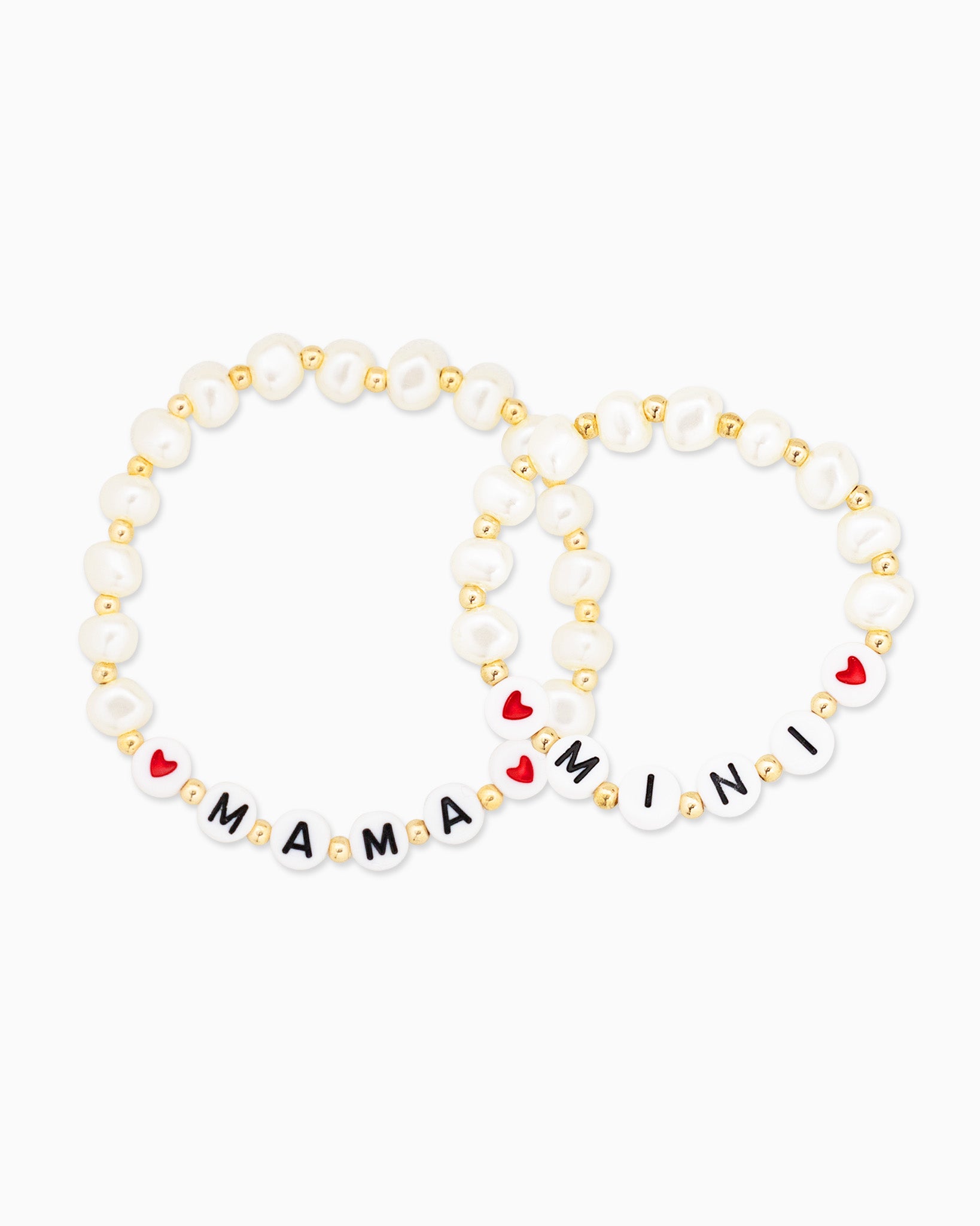 Mama Mini Matching Pearl Bracelet Set