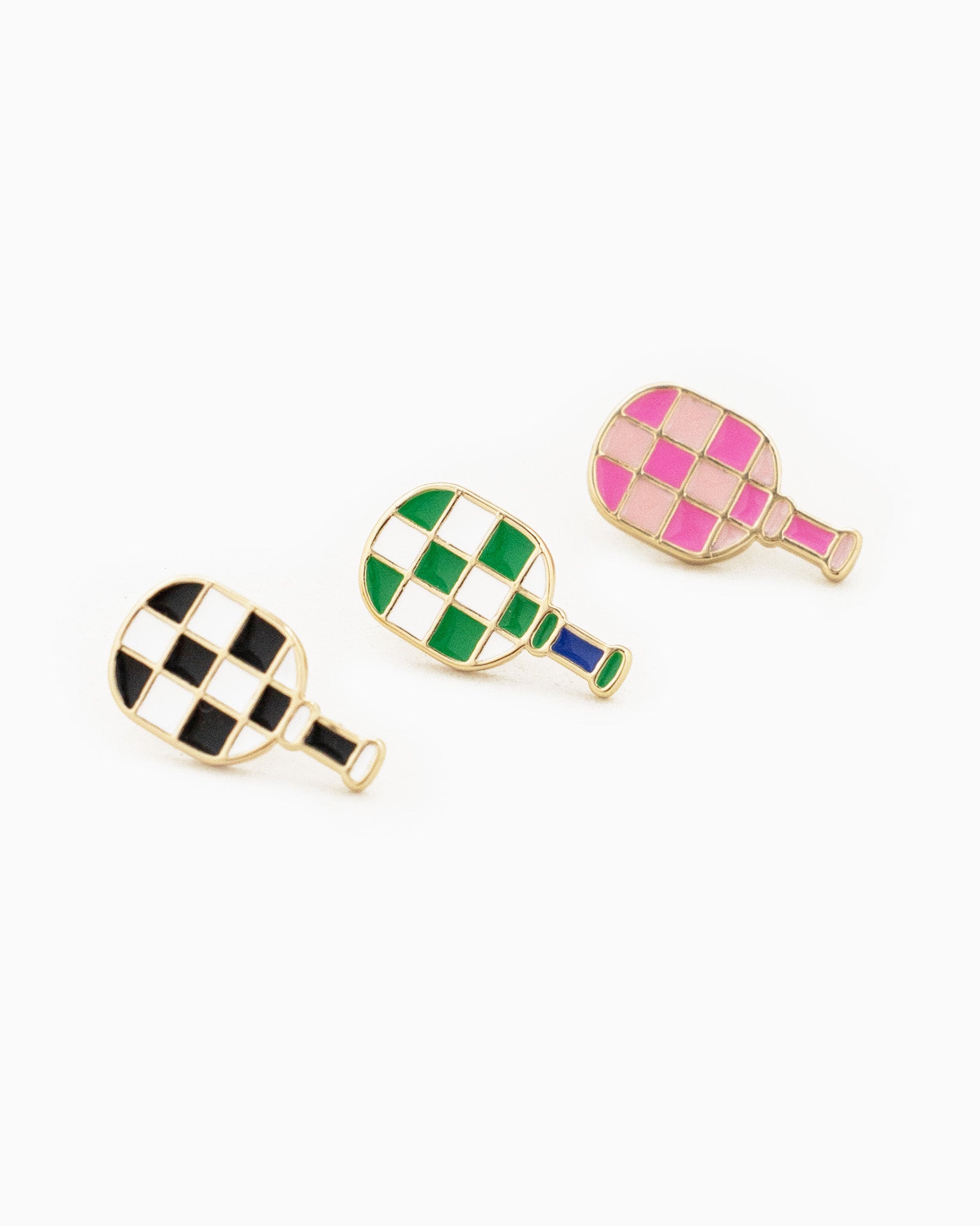 Checkered Color Pickleball Pad Studs
