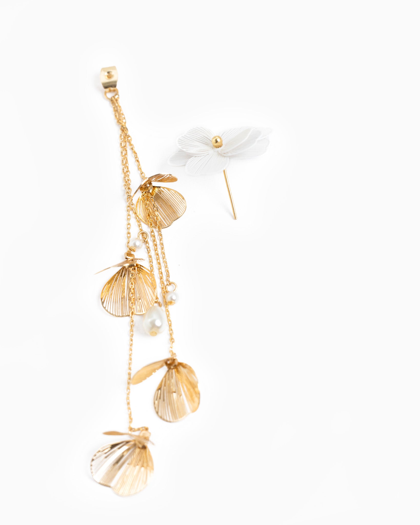 Ombre Filigree Flower Linear Earring