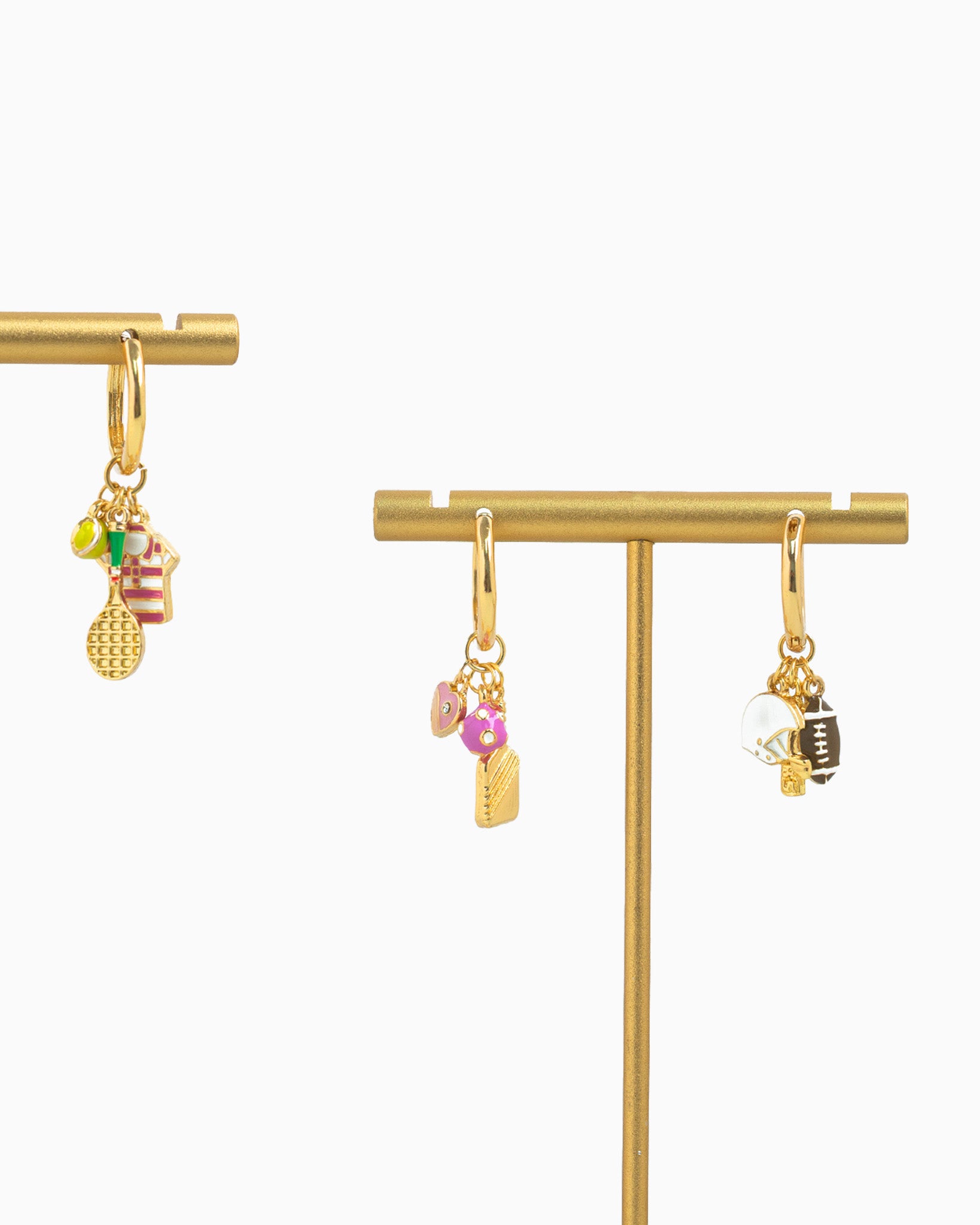 Gameday Cute Sporty Color Tennis Earrings