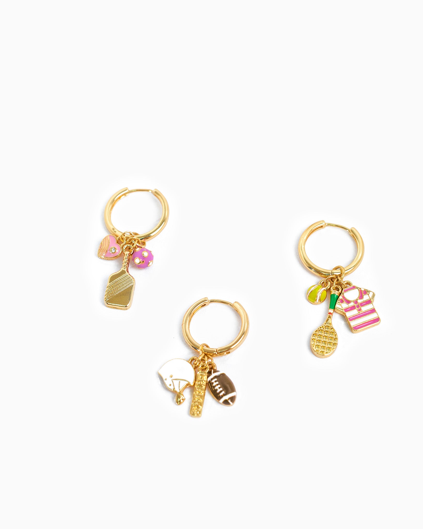 Gameday Sporty Cute Pickleball Earrings