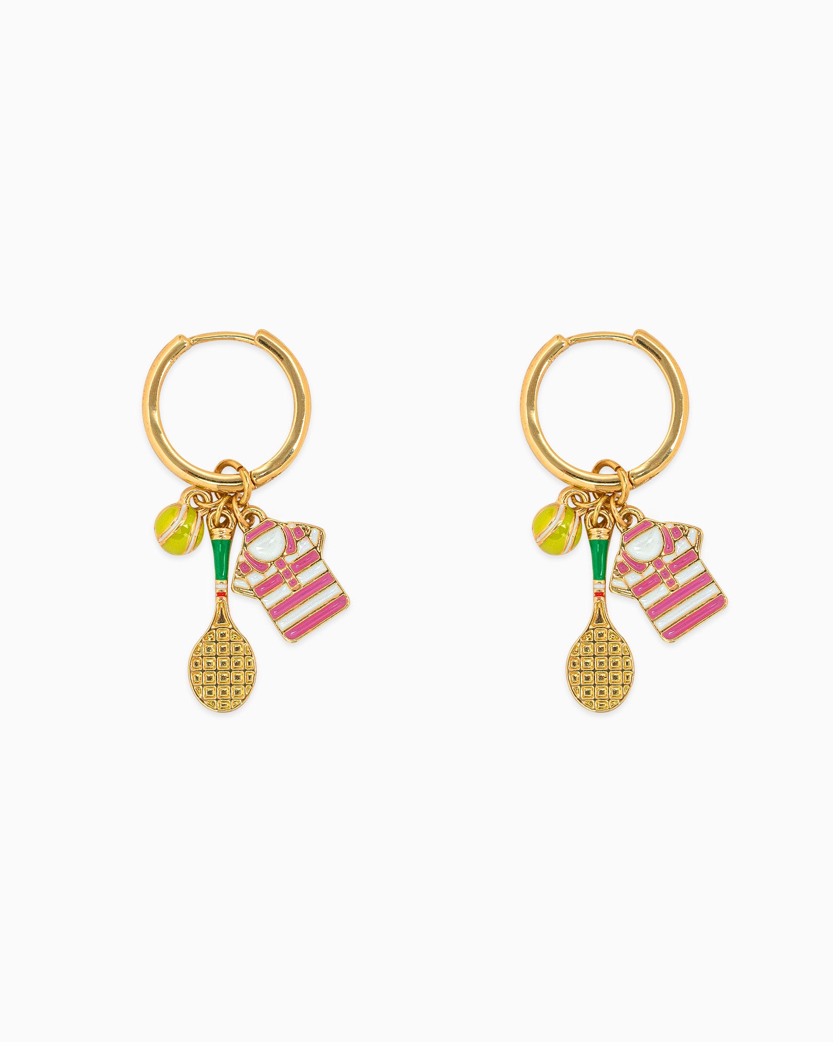 Gameday Cute Sporty Color Tennis Earrings
