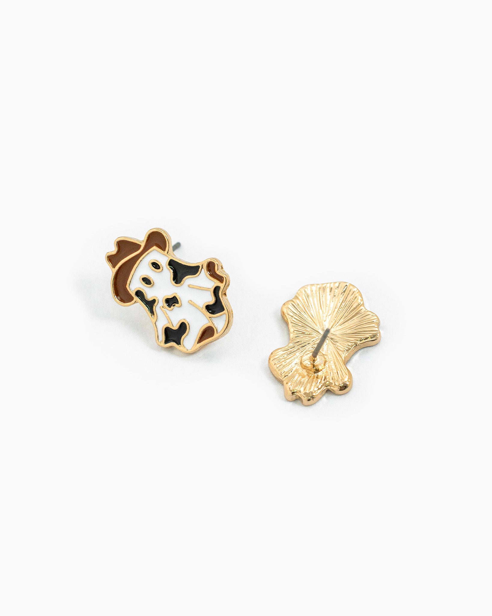 Halloween Western Ghost Boo Stud Earrings