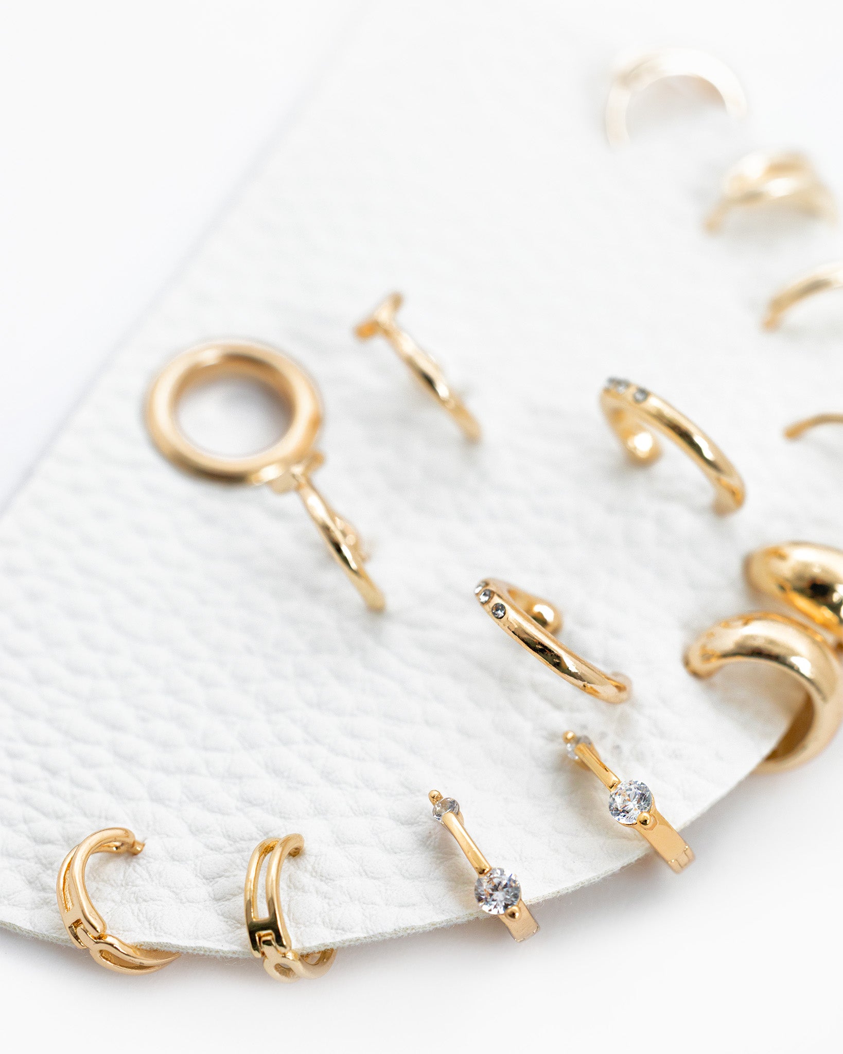 Dainty Huggie Hoop Variety Earring Set