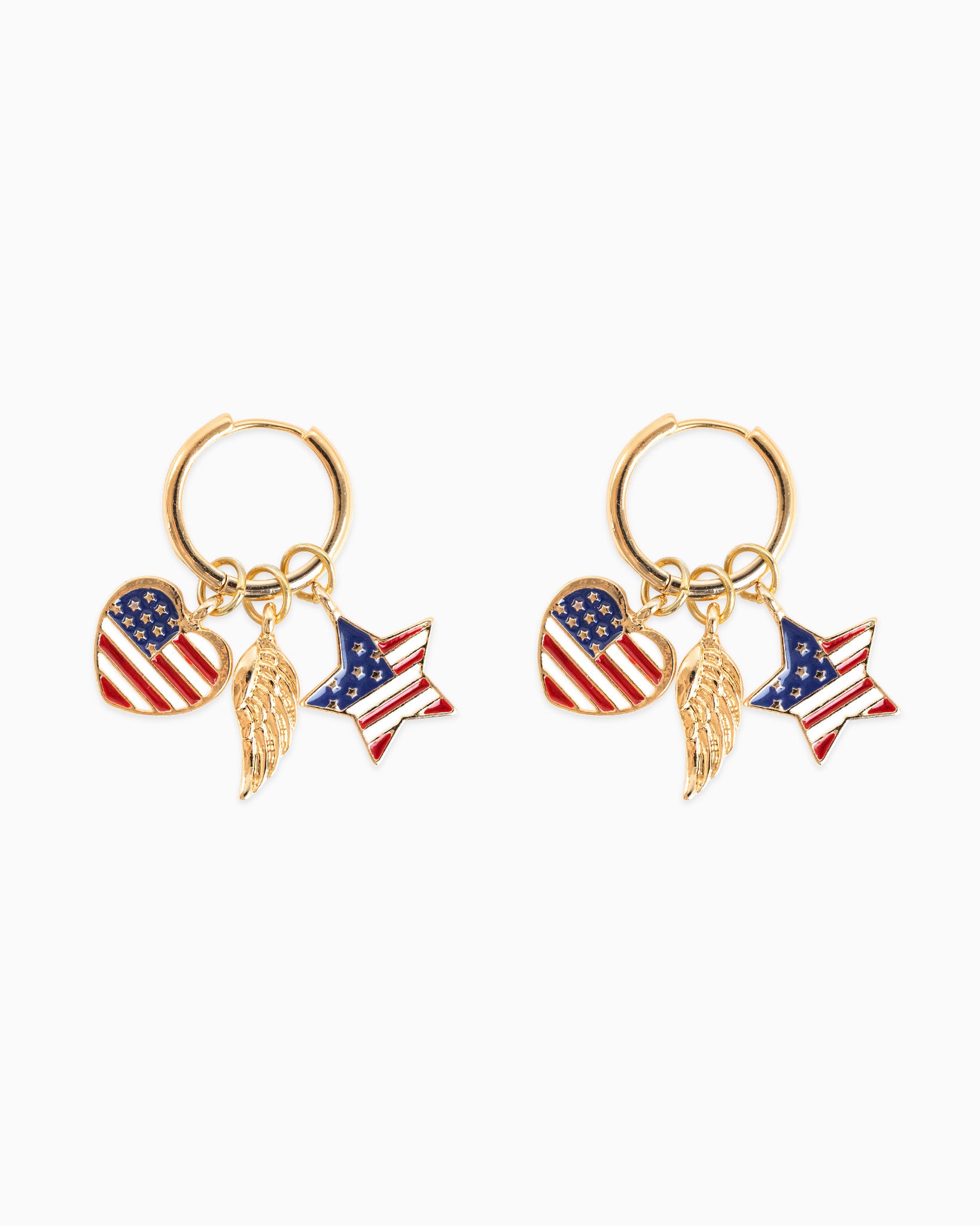 Americana Interchangeable Hoop Earring Set
