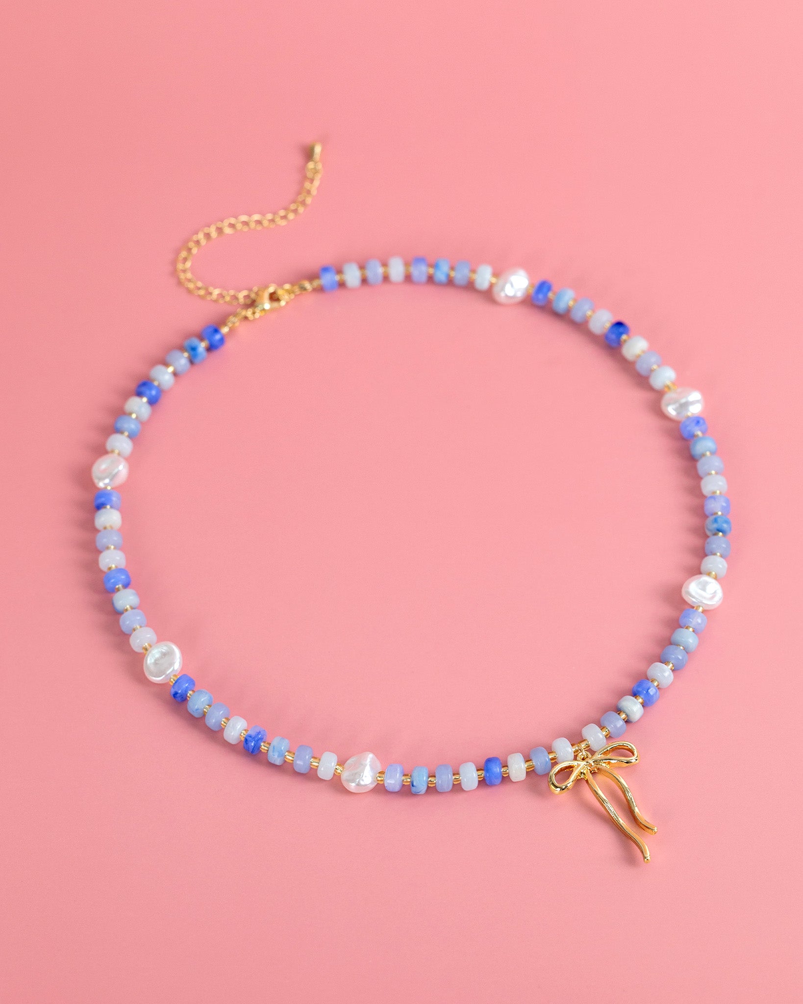 Pastel Crush Coquette Bead Pearl Necklace