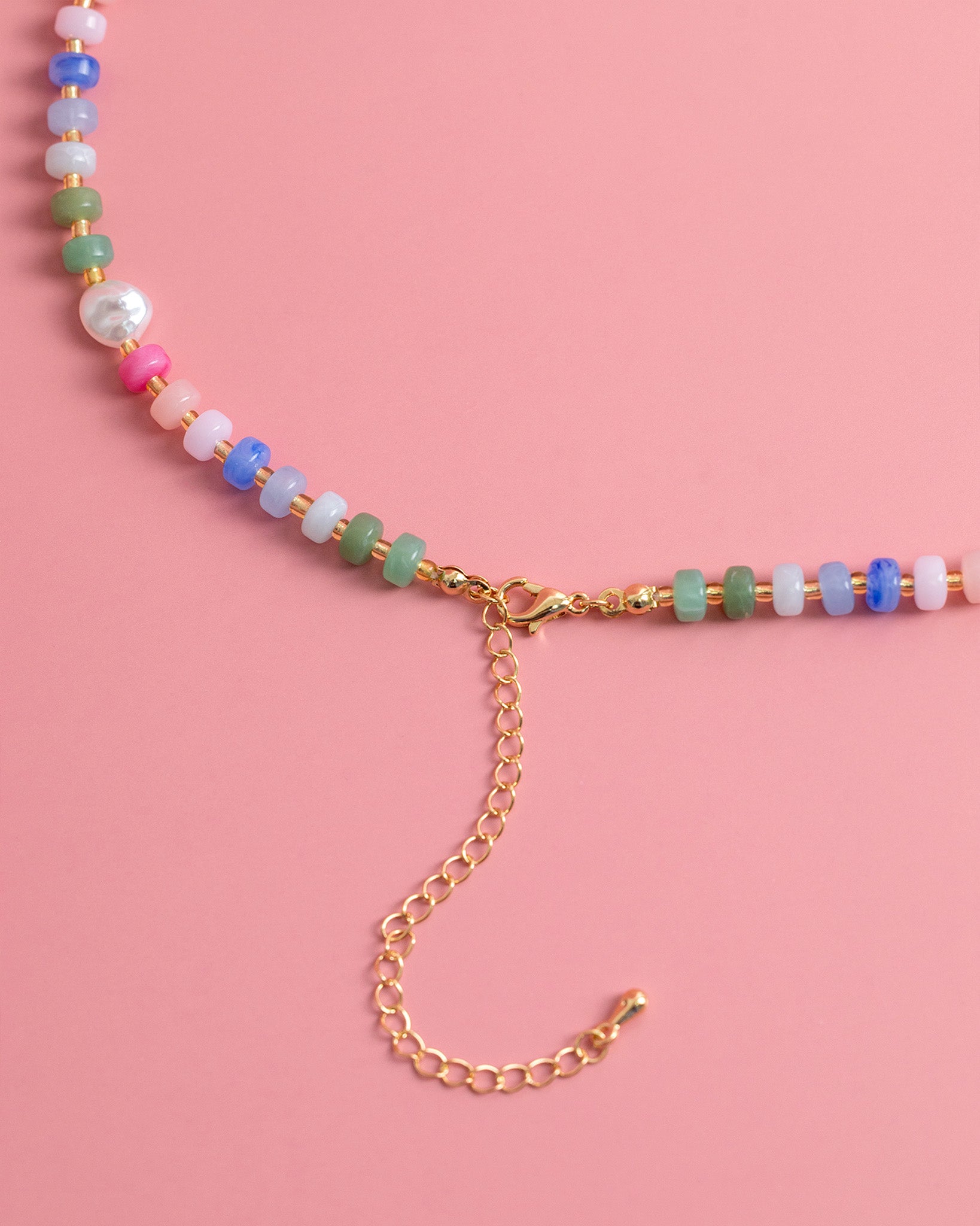 Confetti Crush Coquette Bead Pearl Necklace