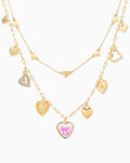 Heart Mania Layered Charm Necklace