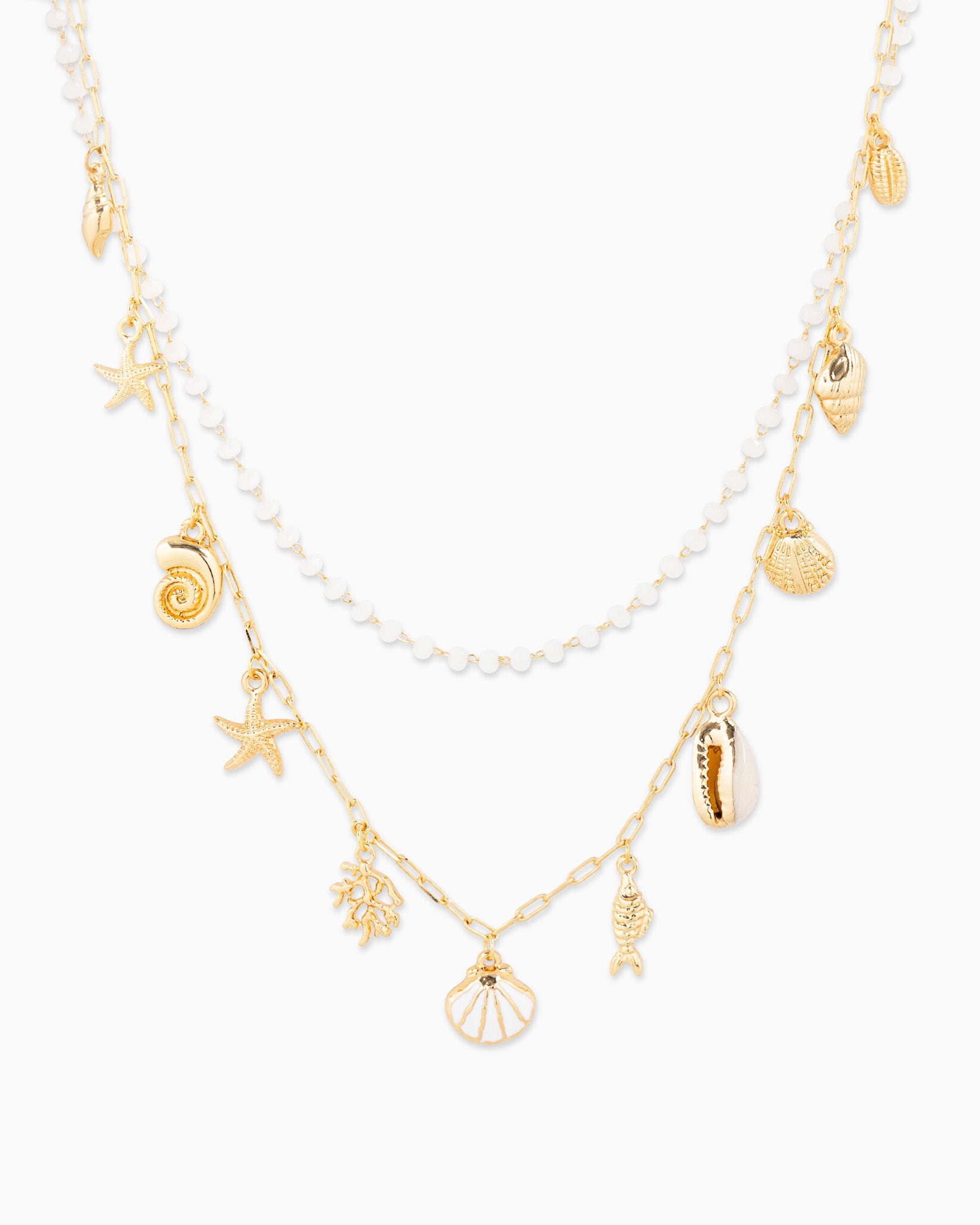 Maxi Sea Life Charm Layered Necklace