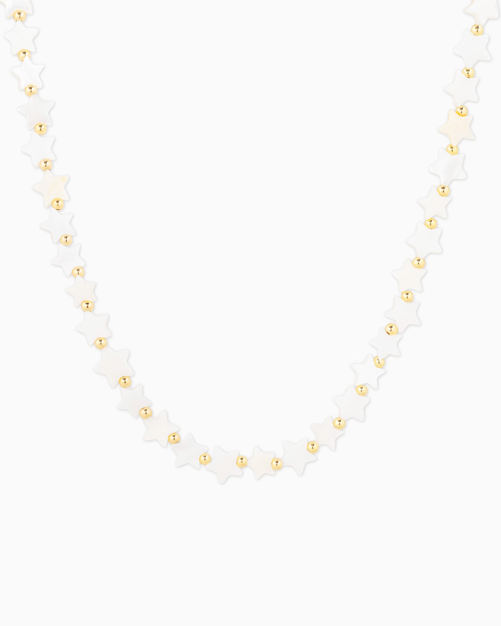 MOP Pearl Star Choker Necklace