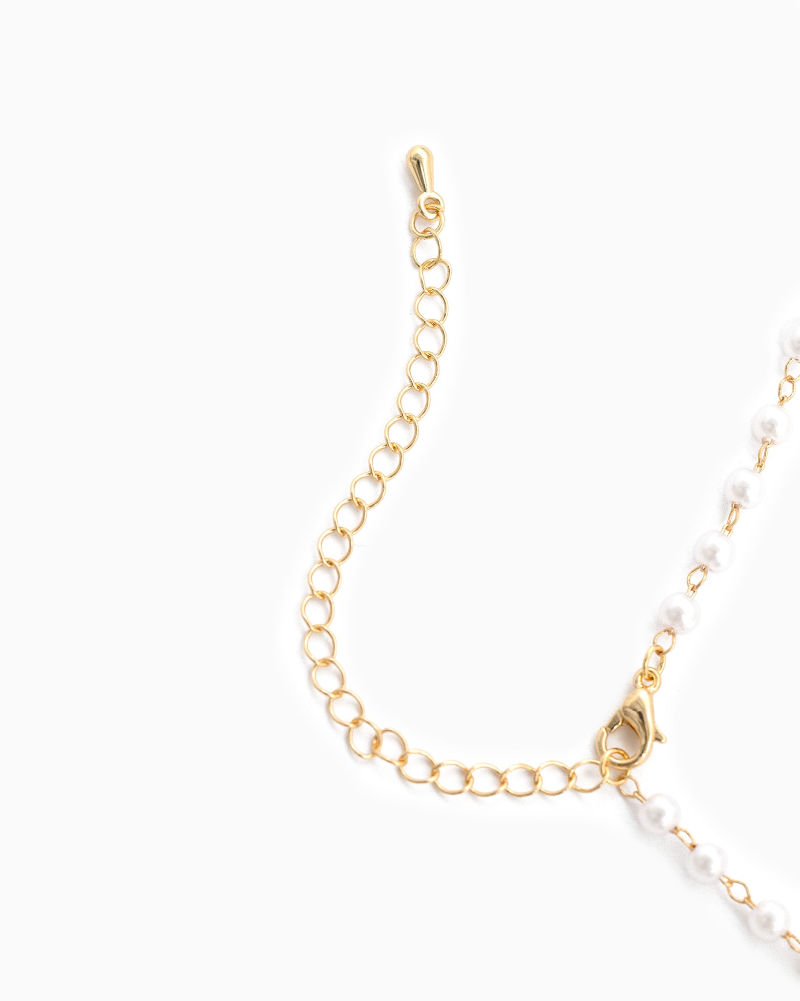 Americana Western Charm Pearl Chain Necklace