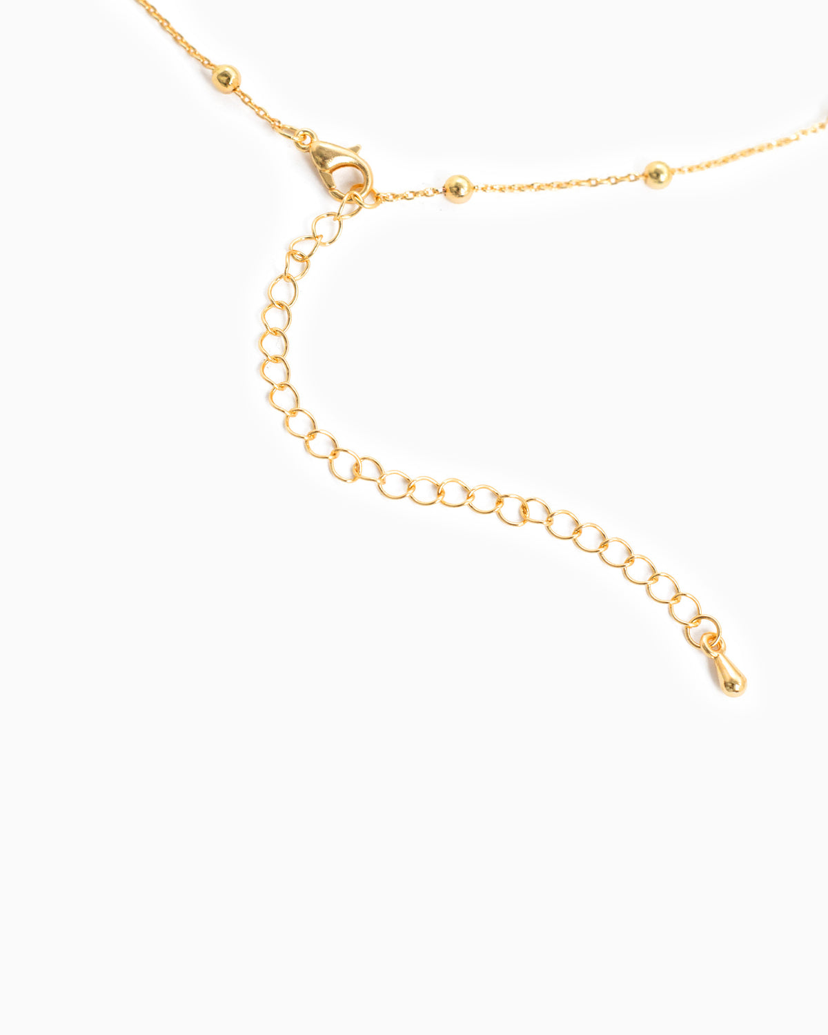 Celestial Drop Puff Star Ball Chain Necklace