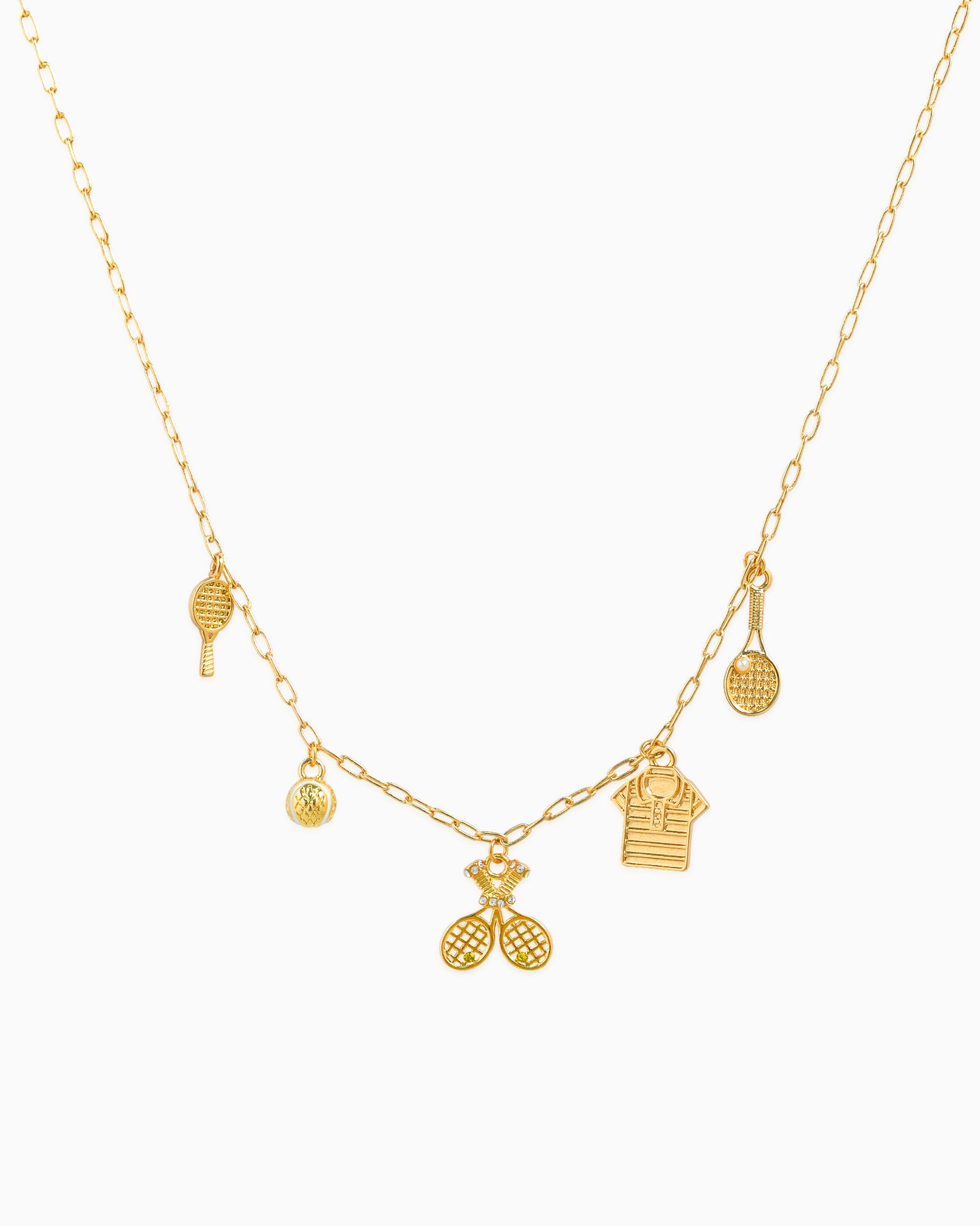 Gameday Tennis 5 Charm Necklace