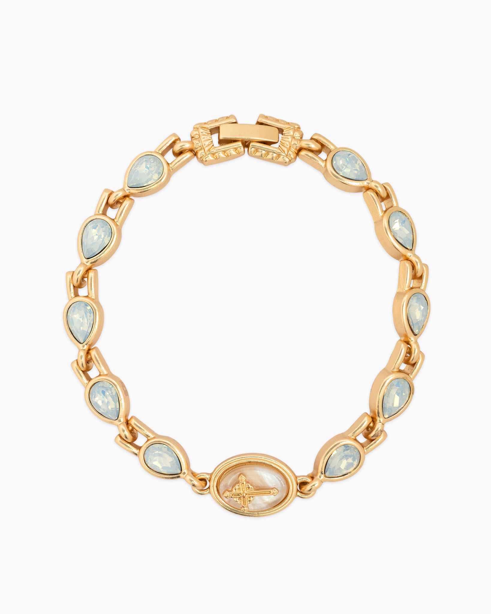 Cross Teardrop Vintage Holiday Bracelet