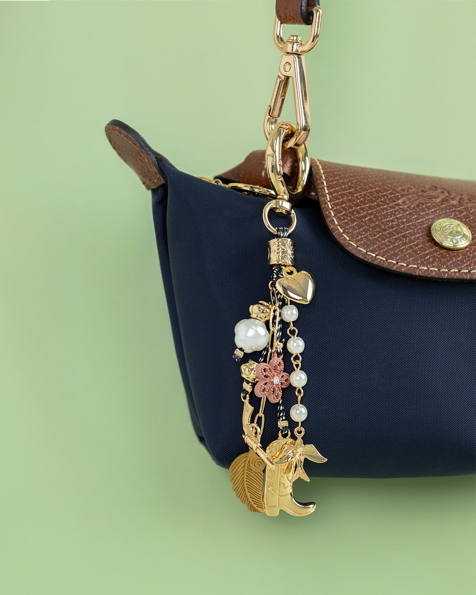 Free-Spirited Western Cowgirl Bag Charm