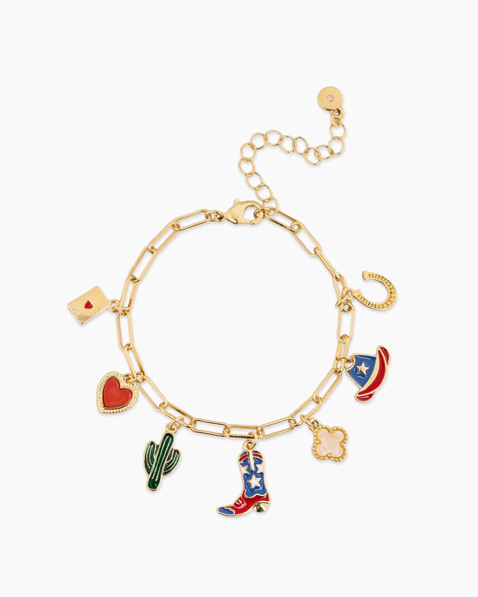 Bright Western Multi Charm Bracelet