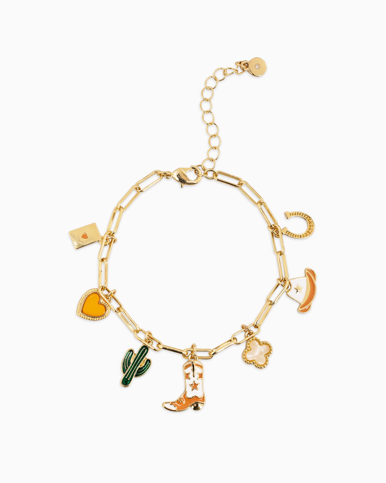 Bright Western Multi Charm Bracelet