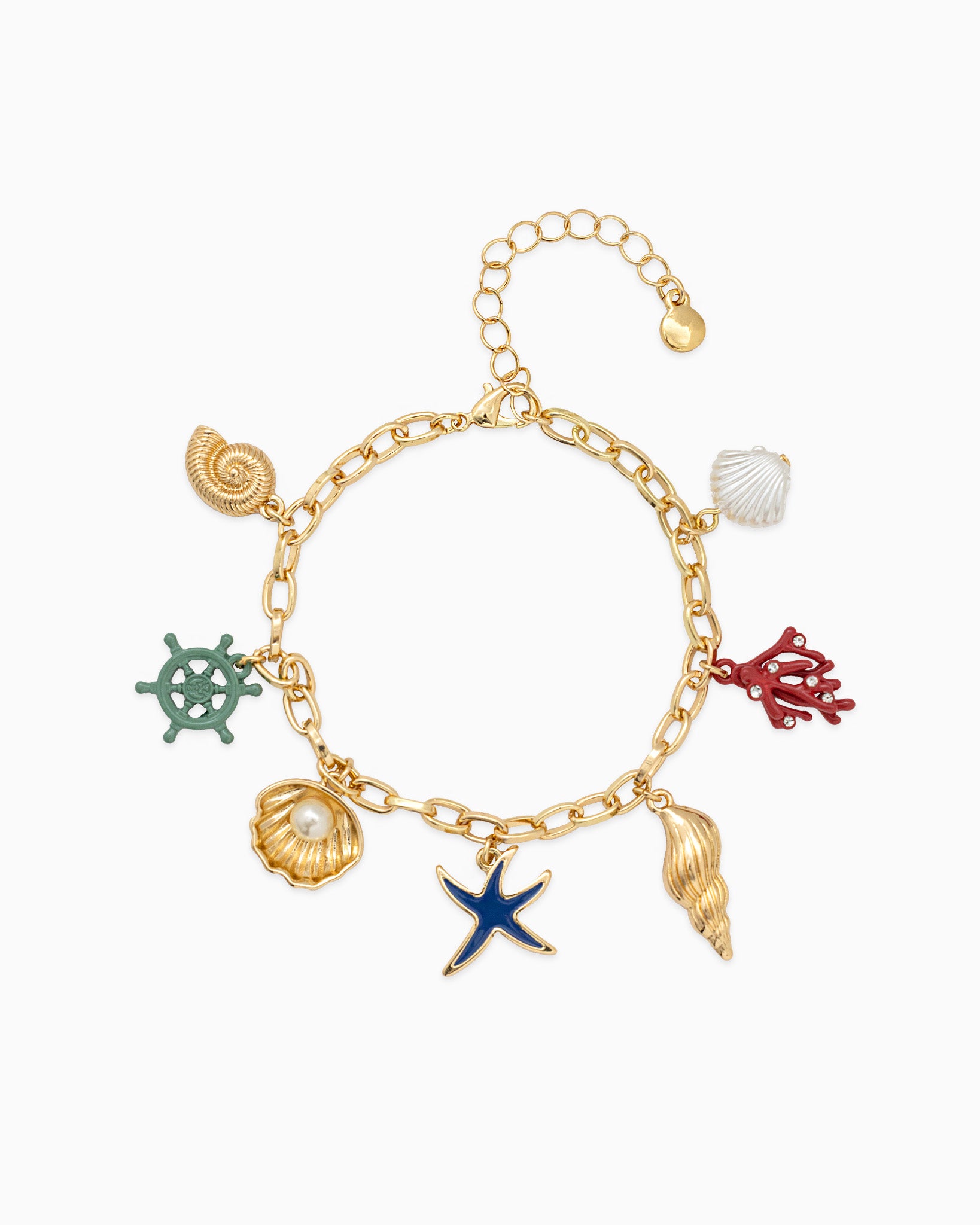 Under the Sea Life Multicolor Charm Bracelet