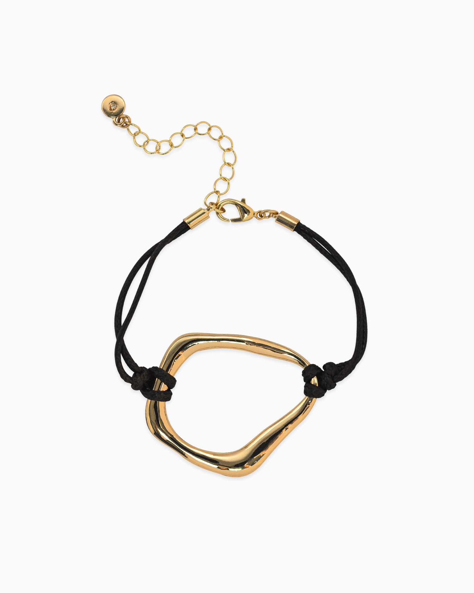 Abstract Wave Cord Bracelet-3