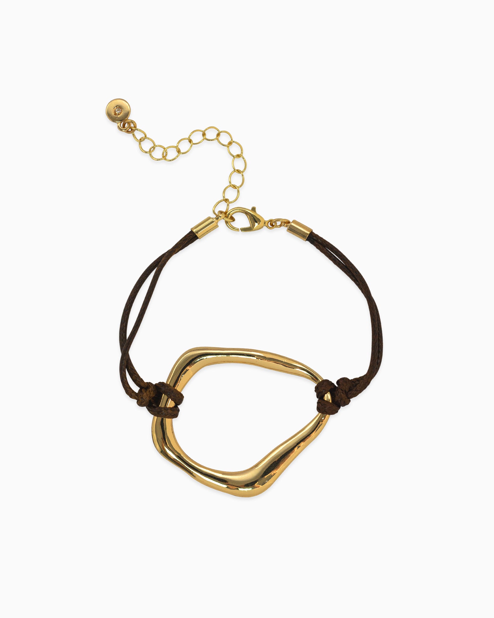 Abstract Wave Cord Bracelet