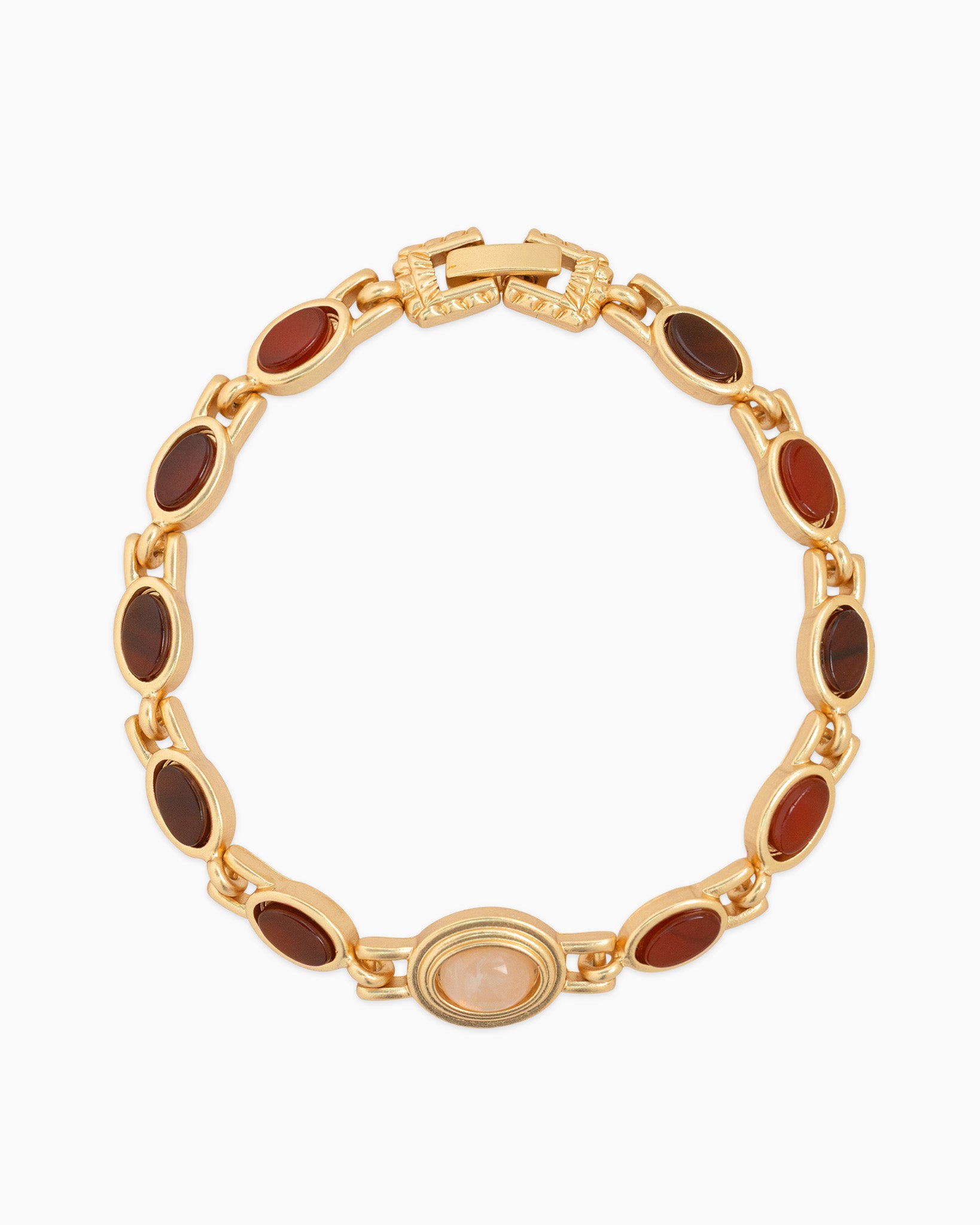 Oval Stone Vintage Holiday Bracelet