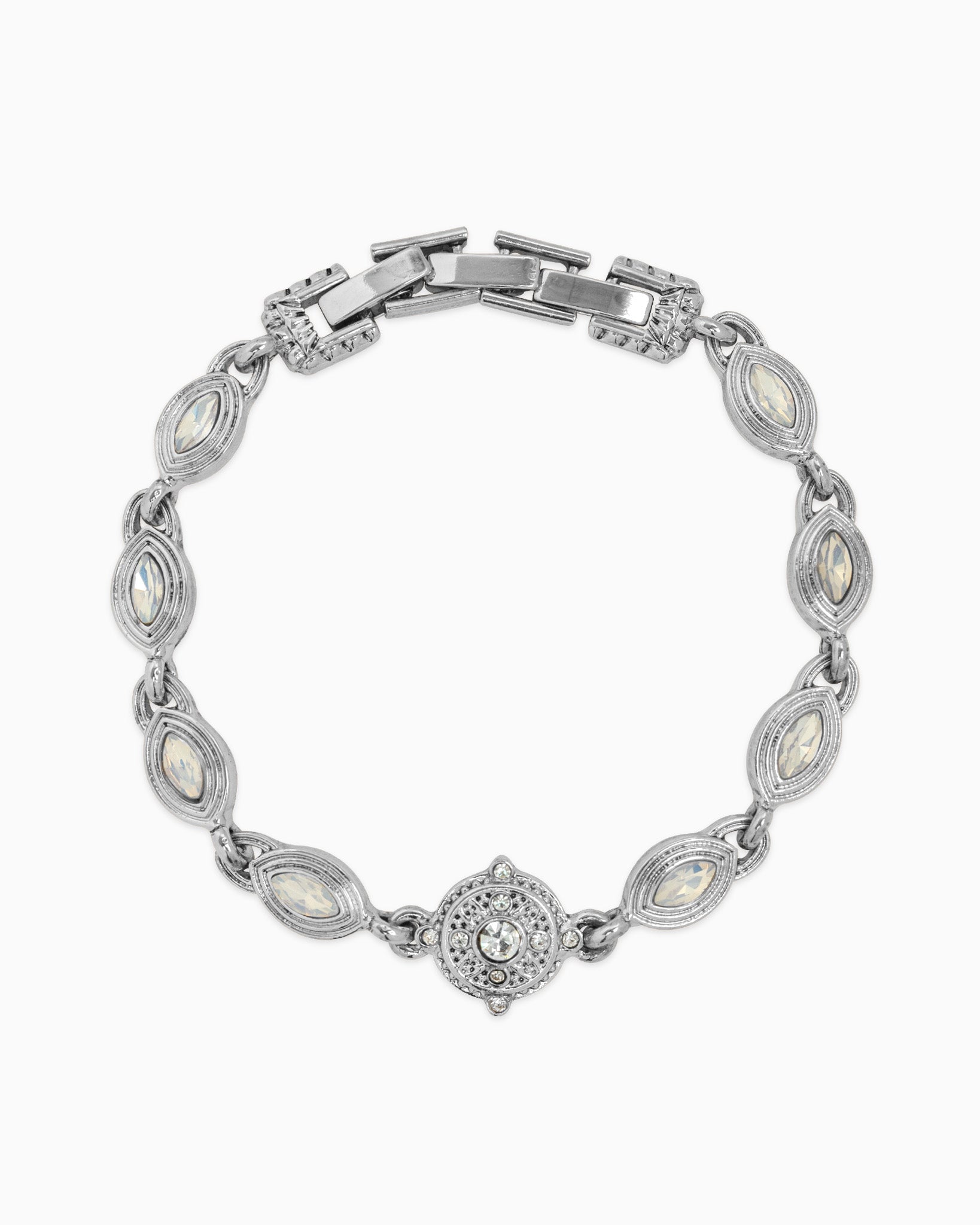 Antique Vintage Opal Stone Link Bracelet