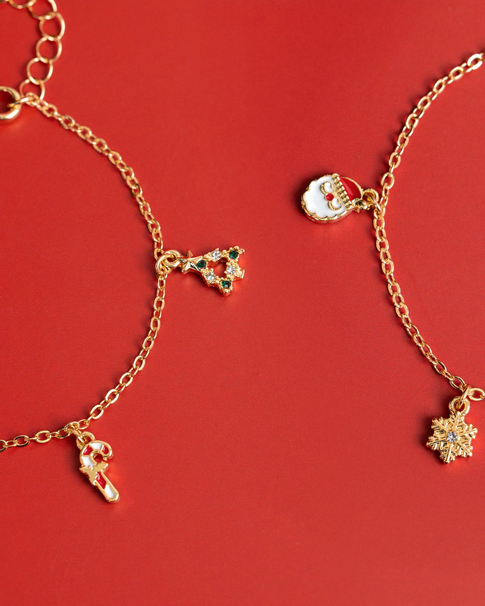 Christmas Minimalist Charm Chain Bracelet